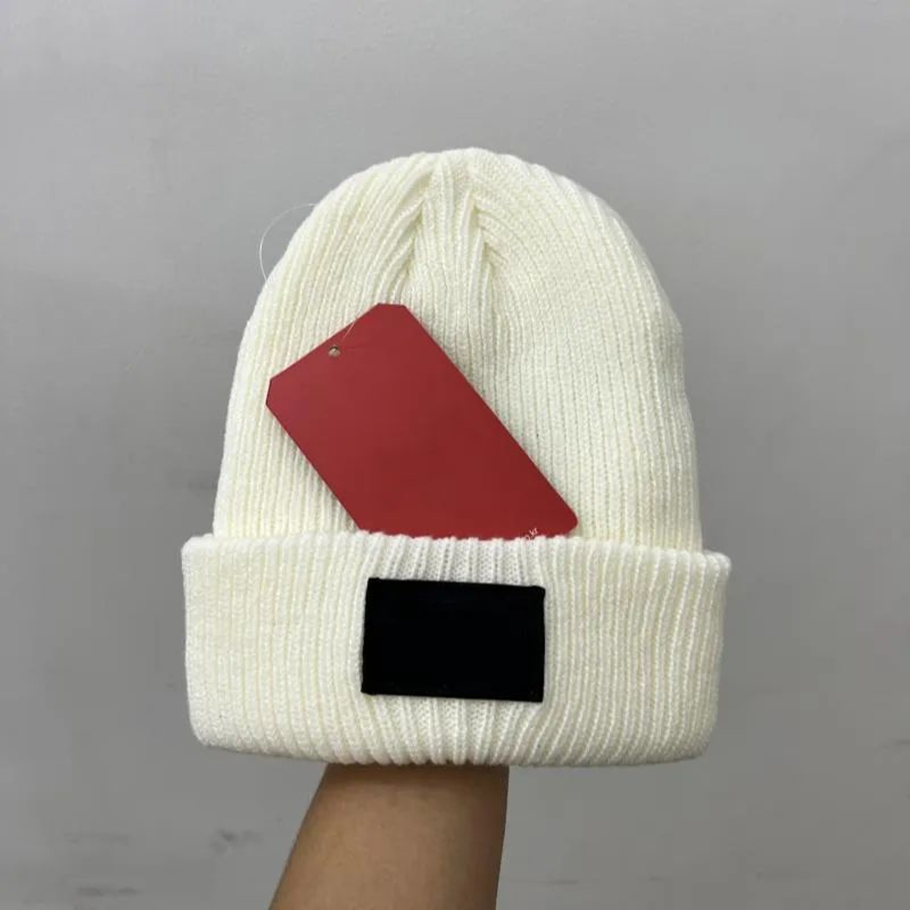 Unisex Knitted Winter Beanie Hat With Double Layer Warm Acrylic Design 3