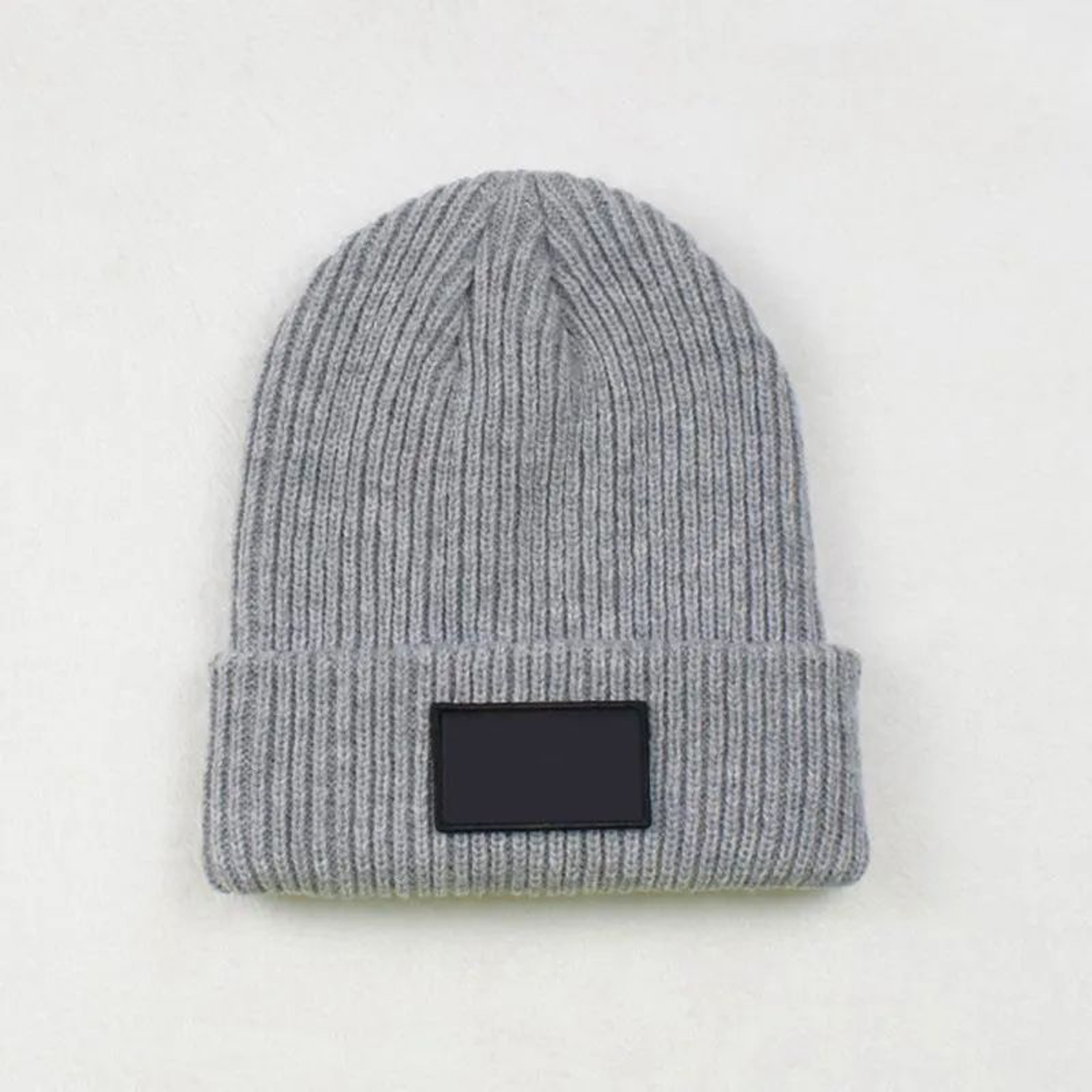 Unisex Knitted Winter Beanie Hat With Double Layer Warm Acrylic Design 4