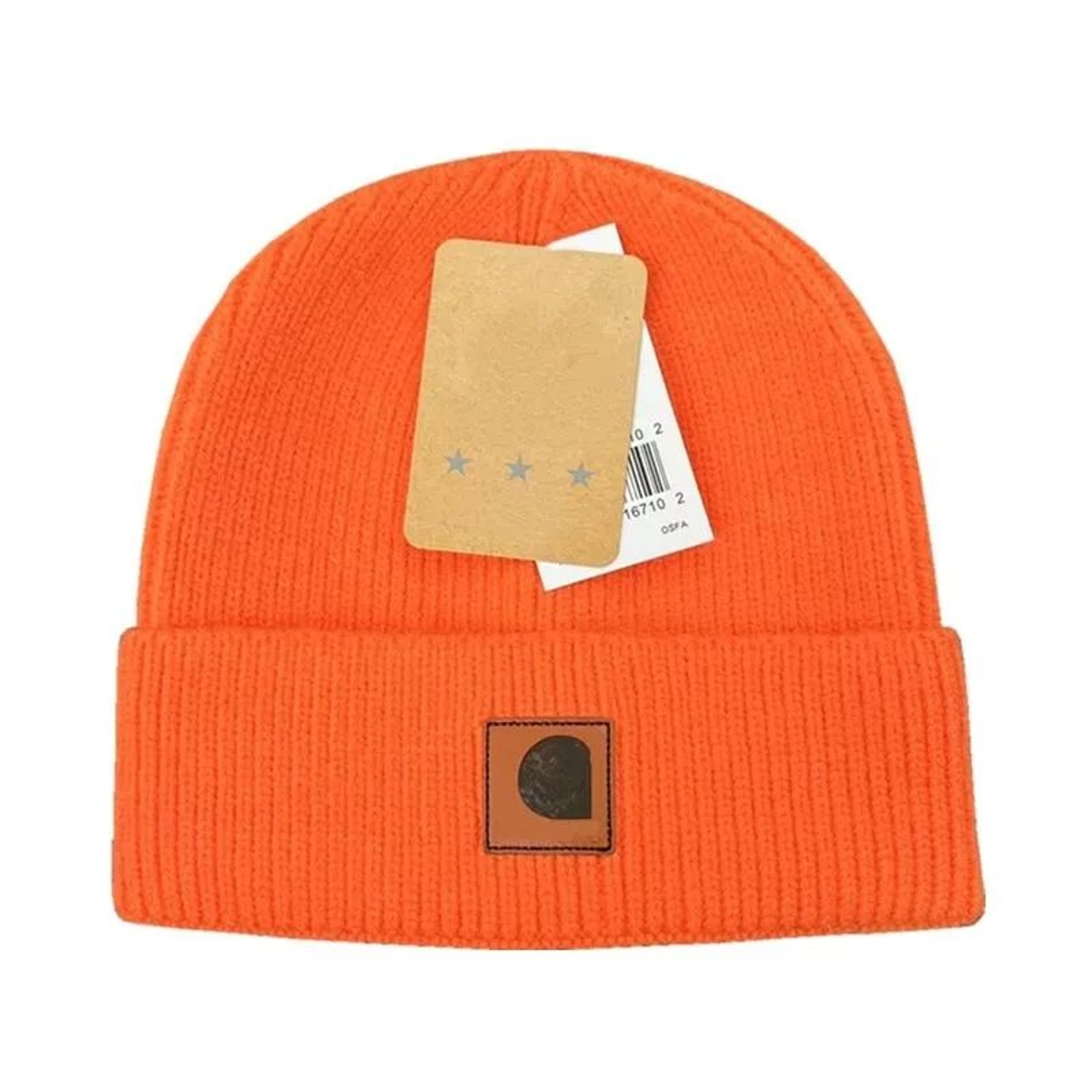 Unisex Winter Knit Beanie Hat With Letter Pattern And Fitted Skull Cap Design 5