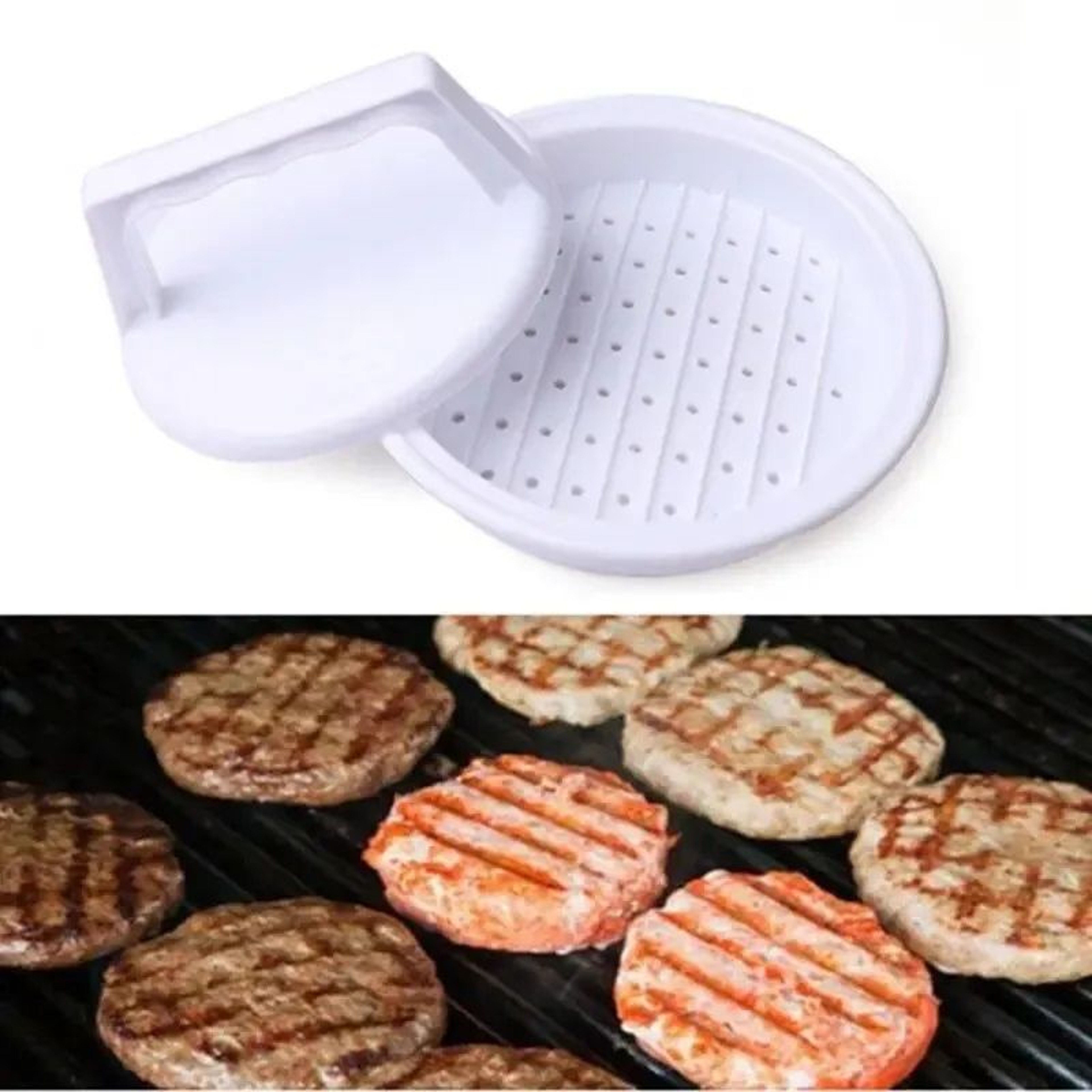 Hamburger Patty Press Mold With Non Stick Surface For Homemade Burgers 5