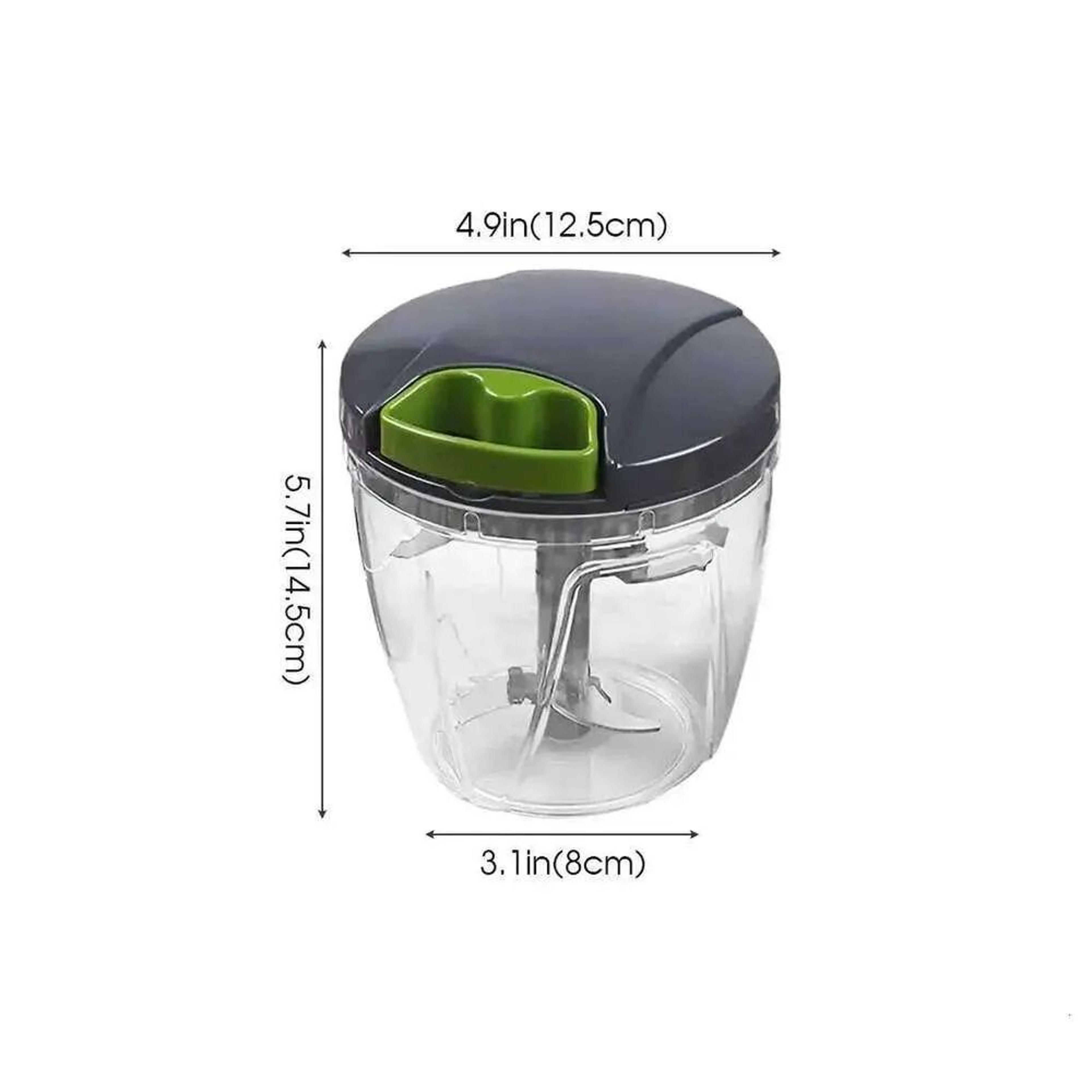 Manual Vegetable Chopper Cup Hand Pull Food Cutter For Onions Garlic And Herbs 4