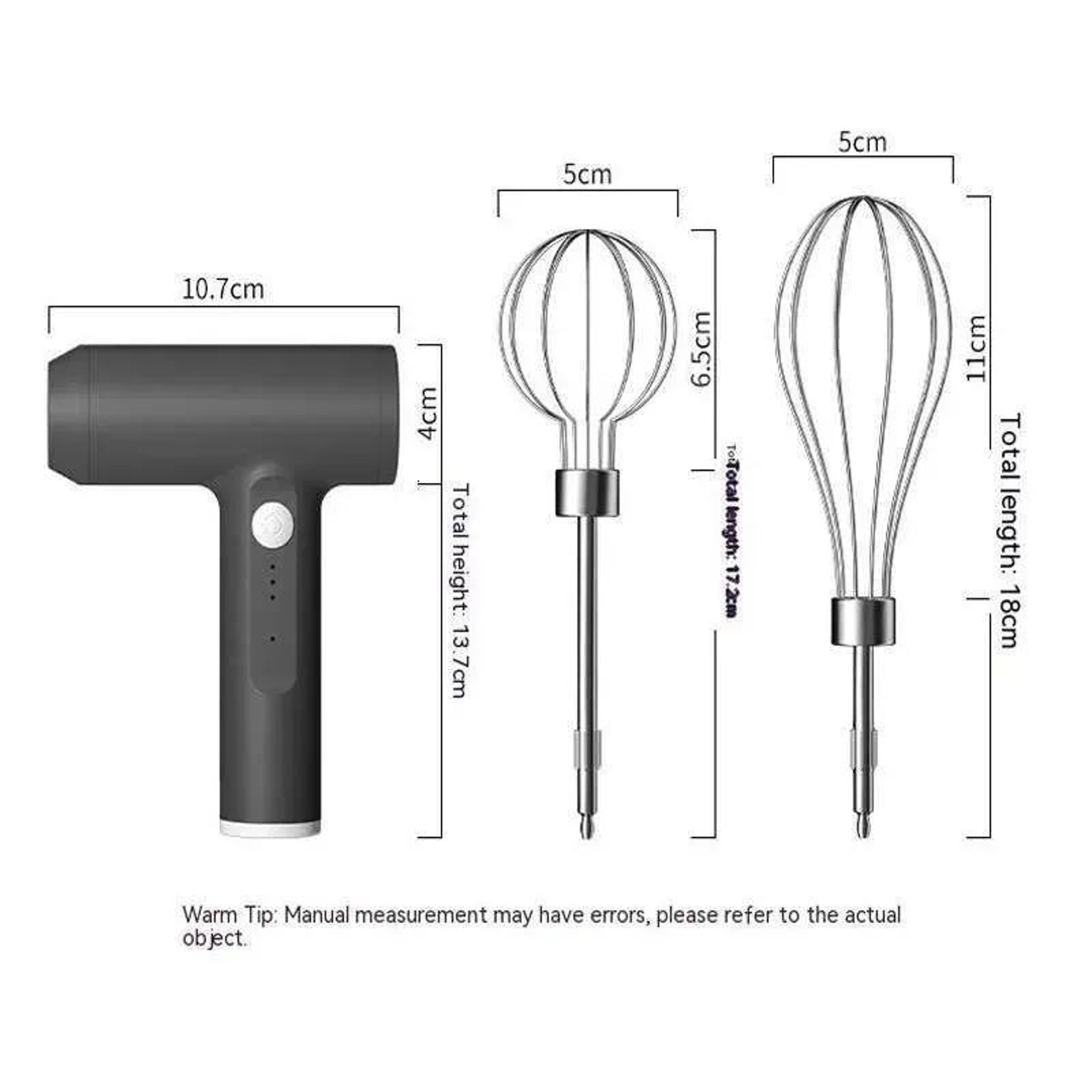 Electric Milk Frother USB Rechargeable Handheld Whisk With Speed 5