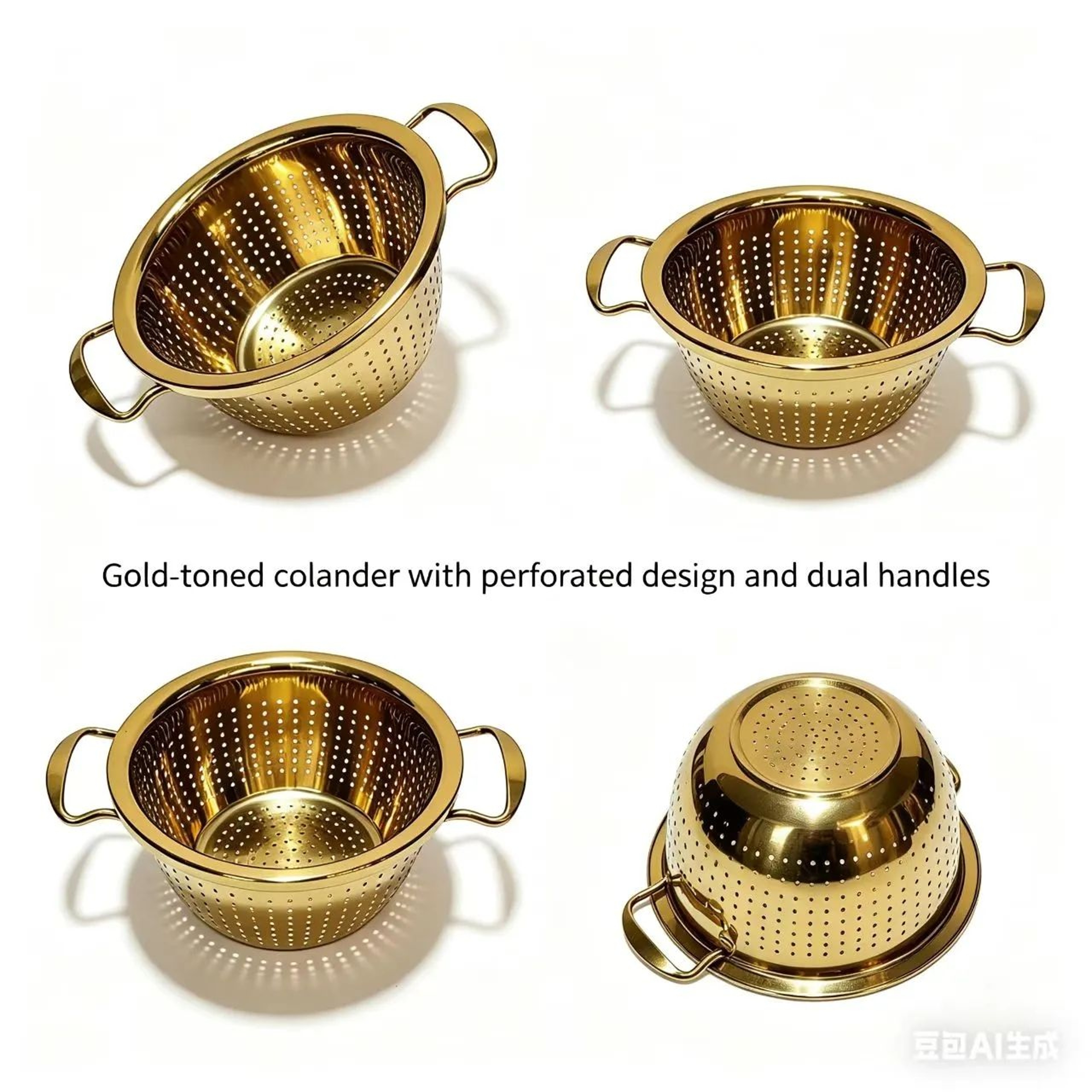Stainless Steel Fruit Basket With Double Handles For Kitchen Countertop Storage 2