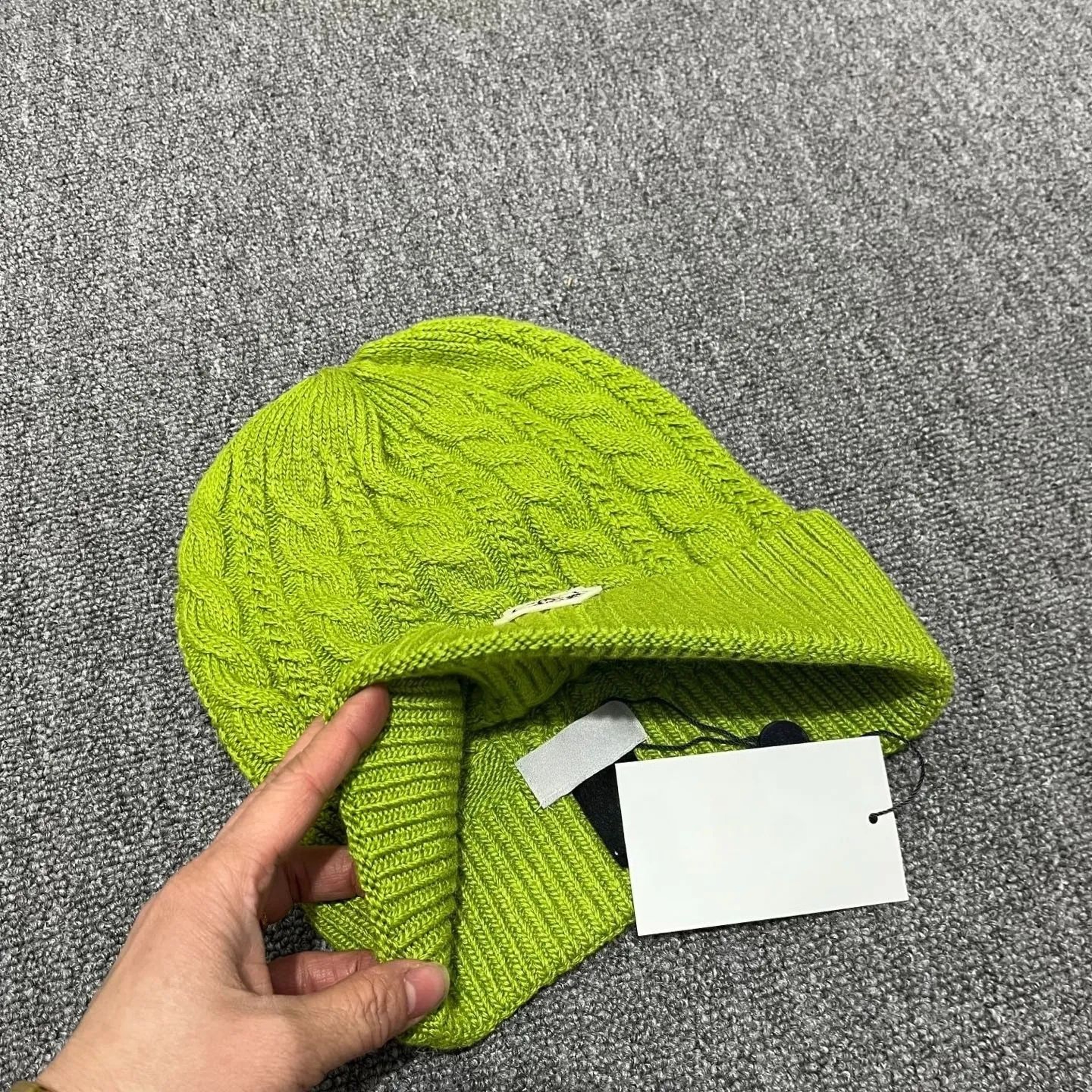Winter Knit Beanie Hat For Men And Women With Classic Plaid Design 2