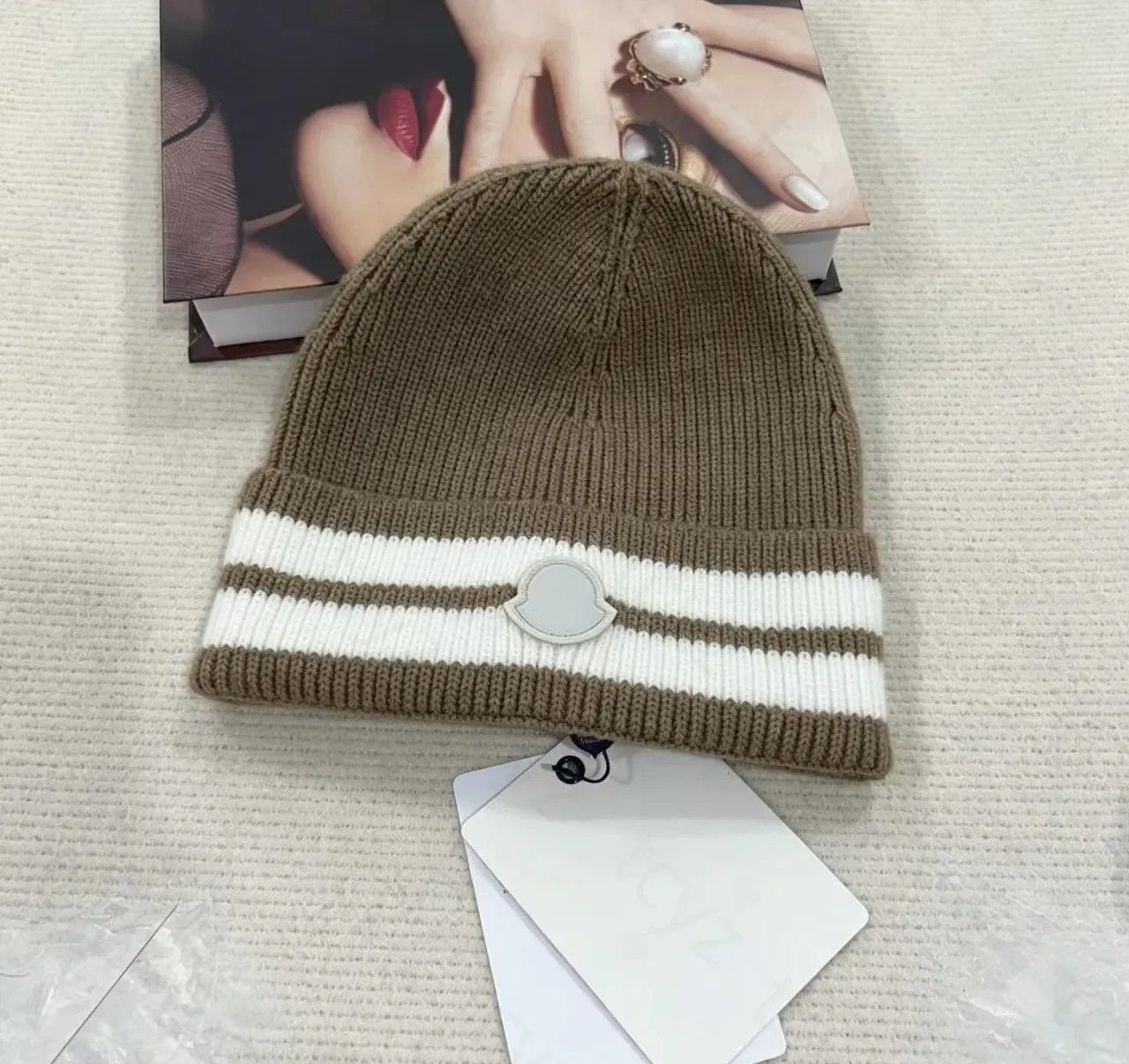 Winter Knit Beanie Hat For Men And Women With Warm Cotton Wool Blend 2