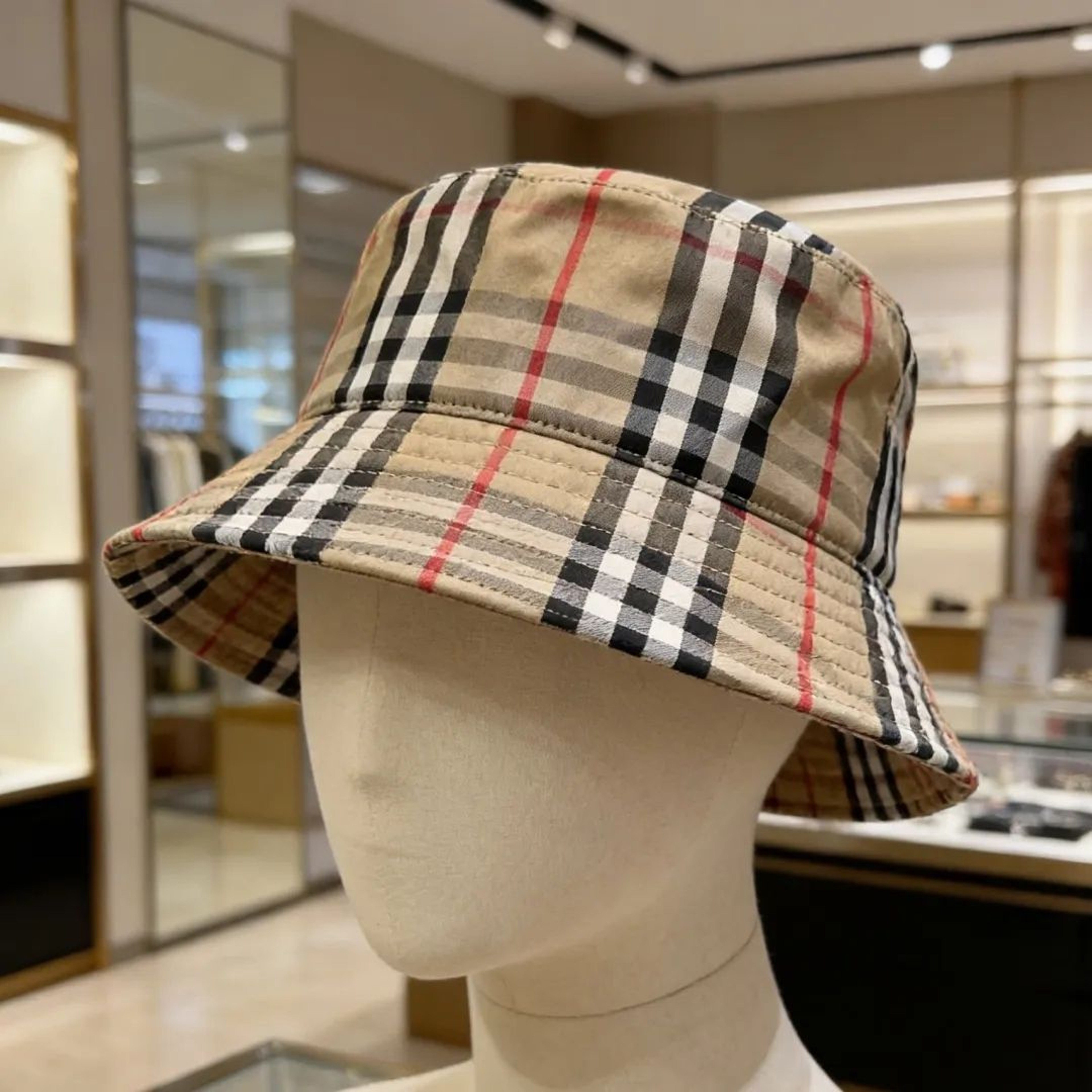 Wide Brim Bucket Hat With Striped Design For Summer Outdoor Wear 7