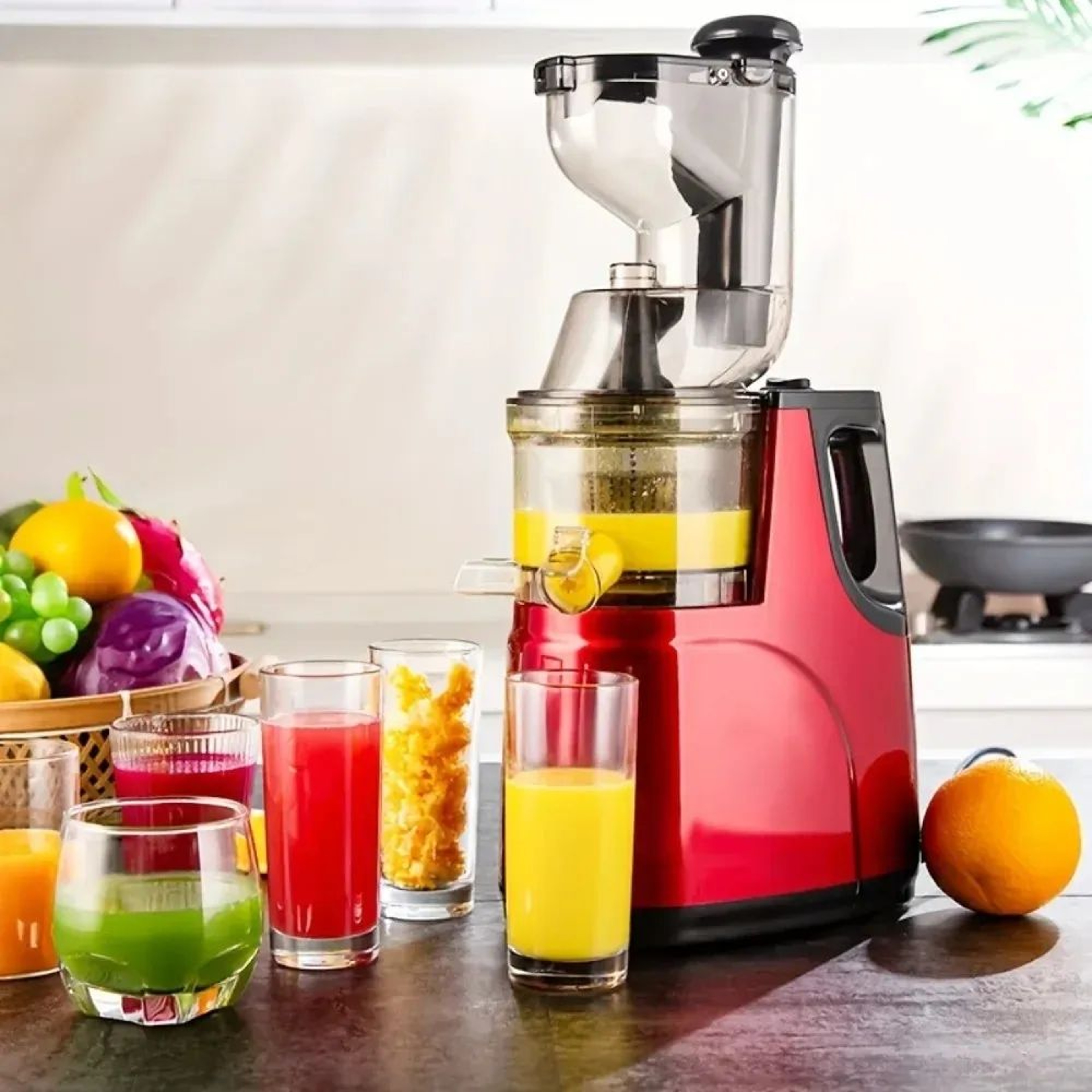 Slow Masticating Cold Press Juicer Machine For Fruits And Vegetables With US Plug 1