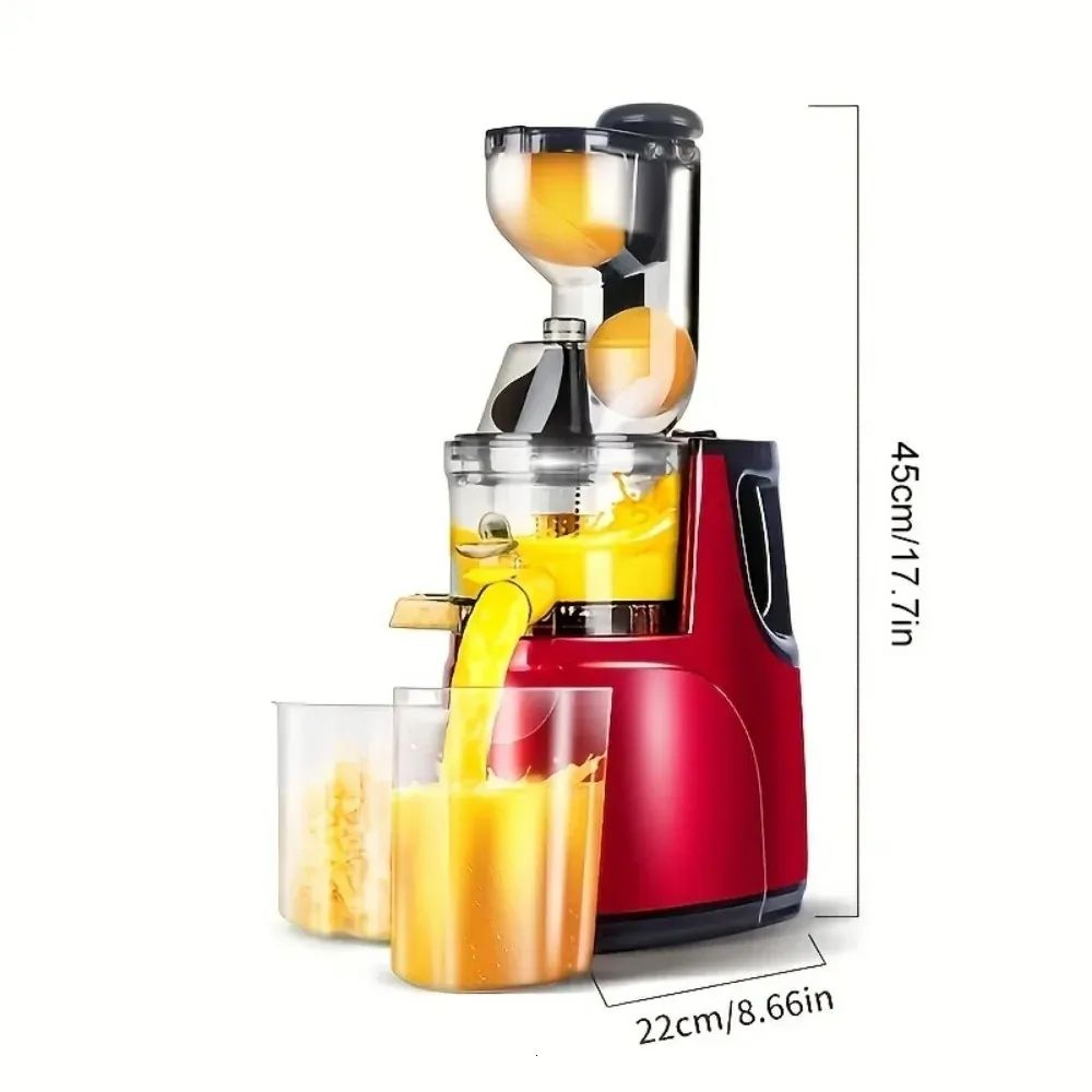 Slow Masticating Cold Press Juicer Machine For Fruits And Vegetables With US Plug 5