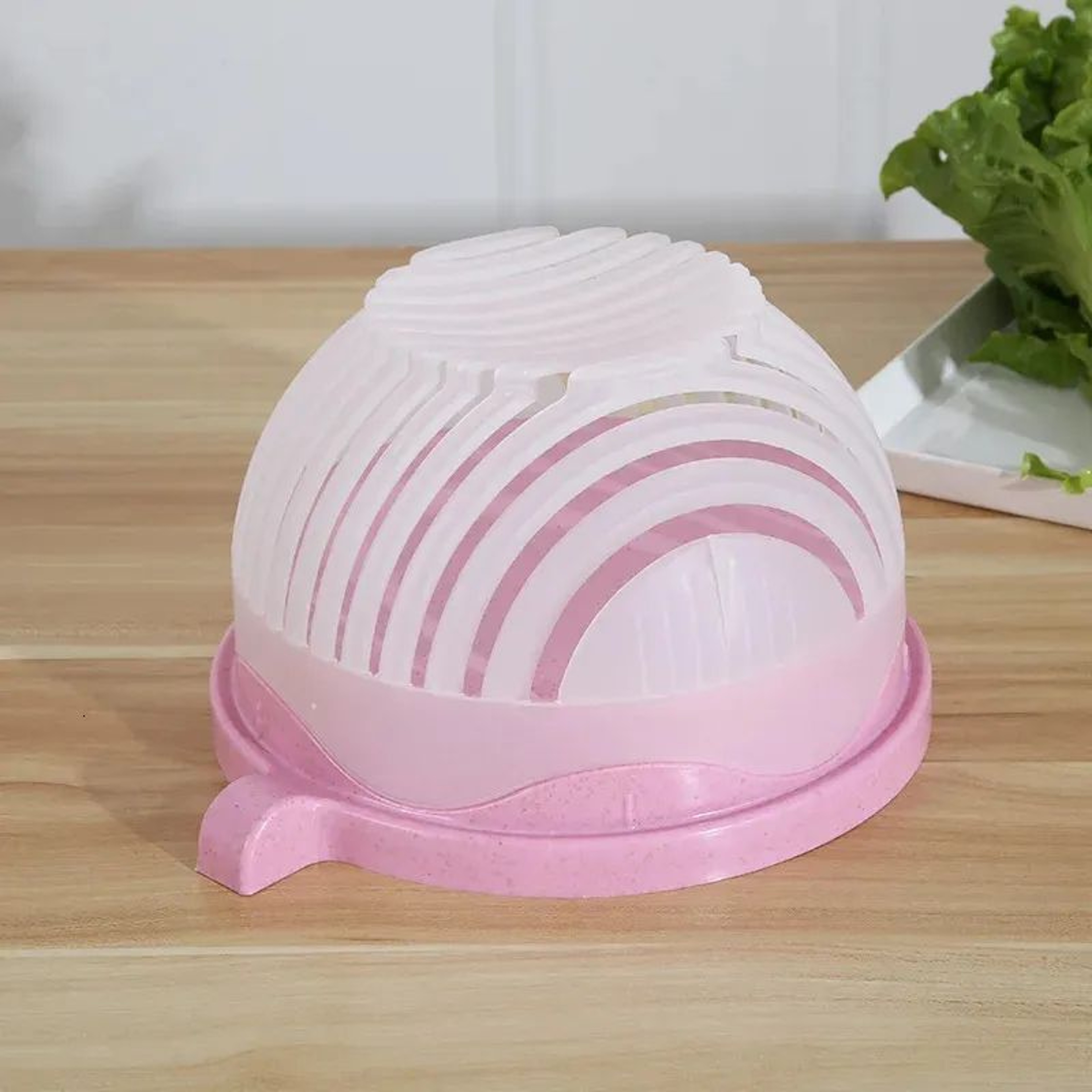 Vegetable Salad Cutter Bowl With Cutting Board And Strainer For Easy Meal Prep 7