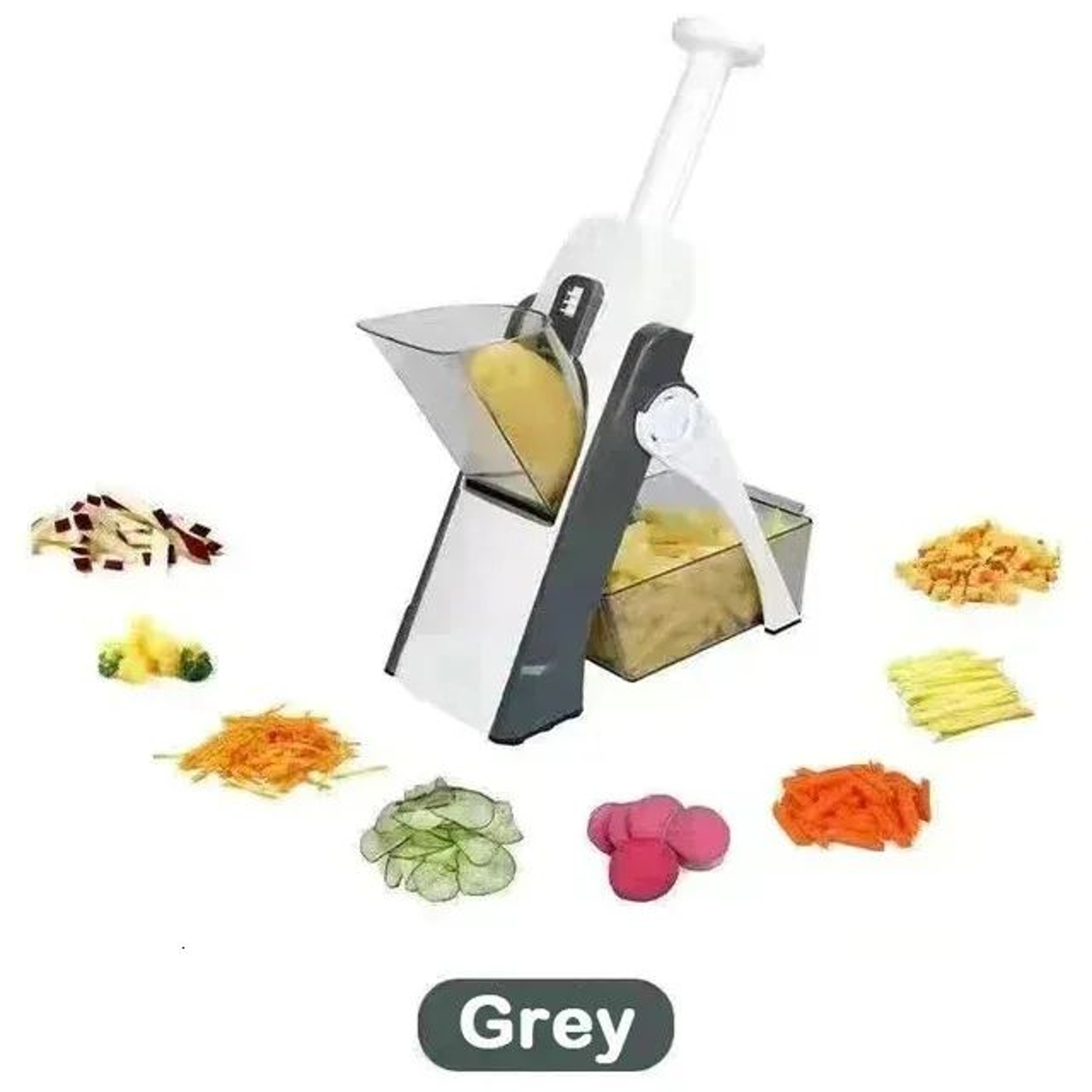 Manual Vegetable Chopper And Mandoline Slicer With Container 6