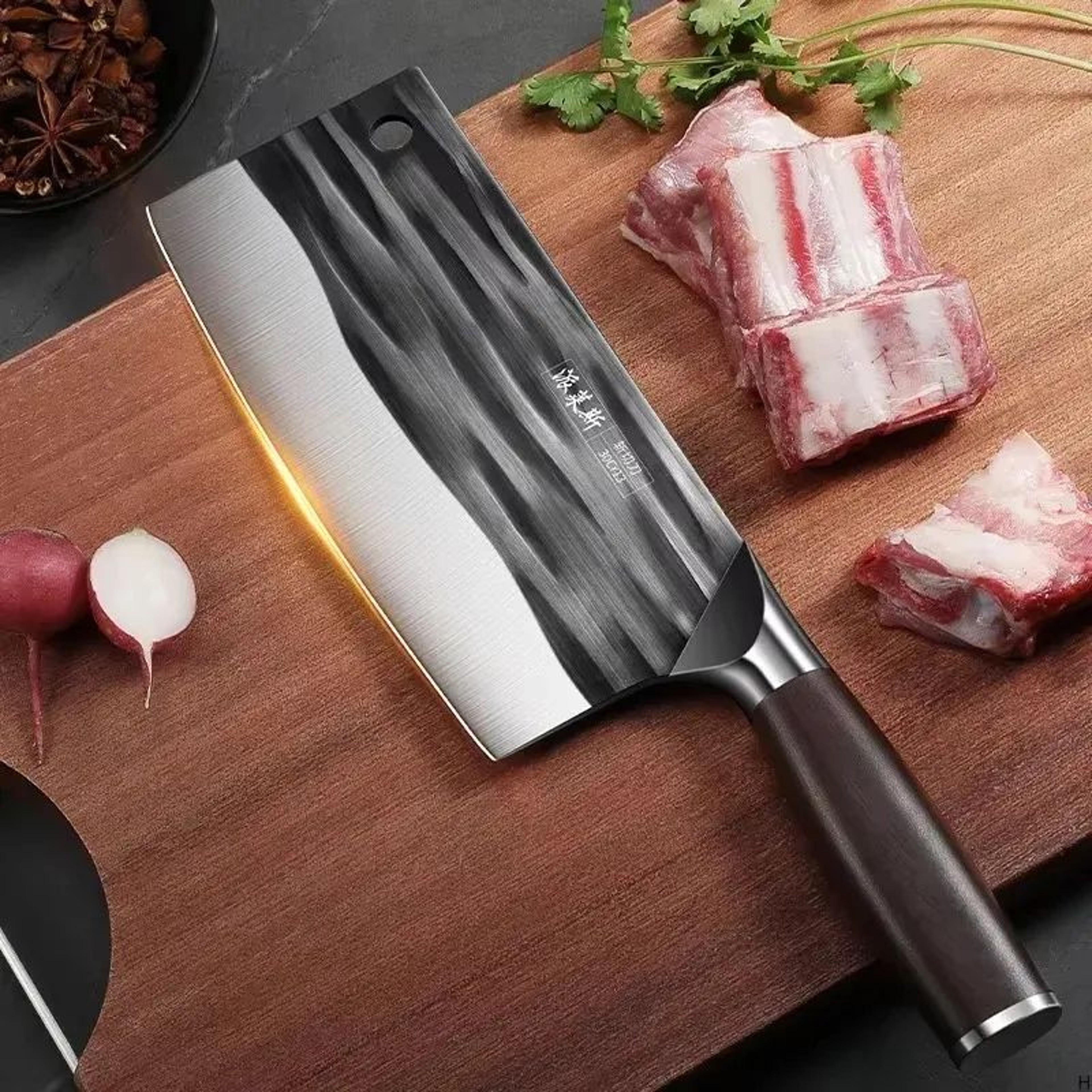 Heavy Duty Bone Chopper With Sharp Stainless Steel Blade For Meat And Vegetables 5