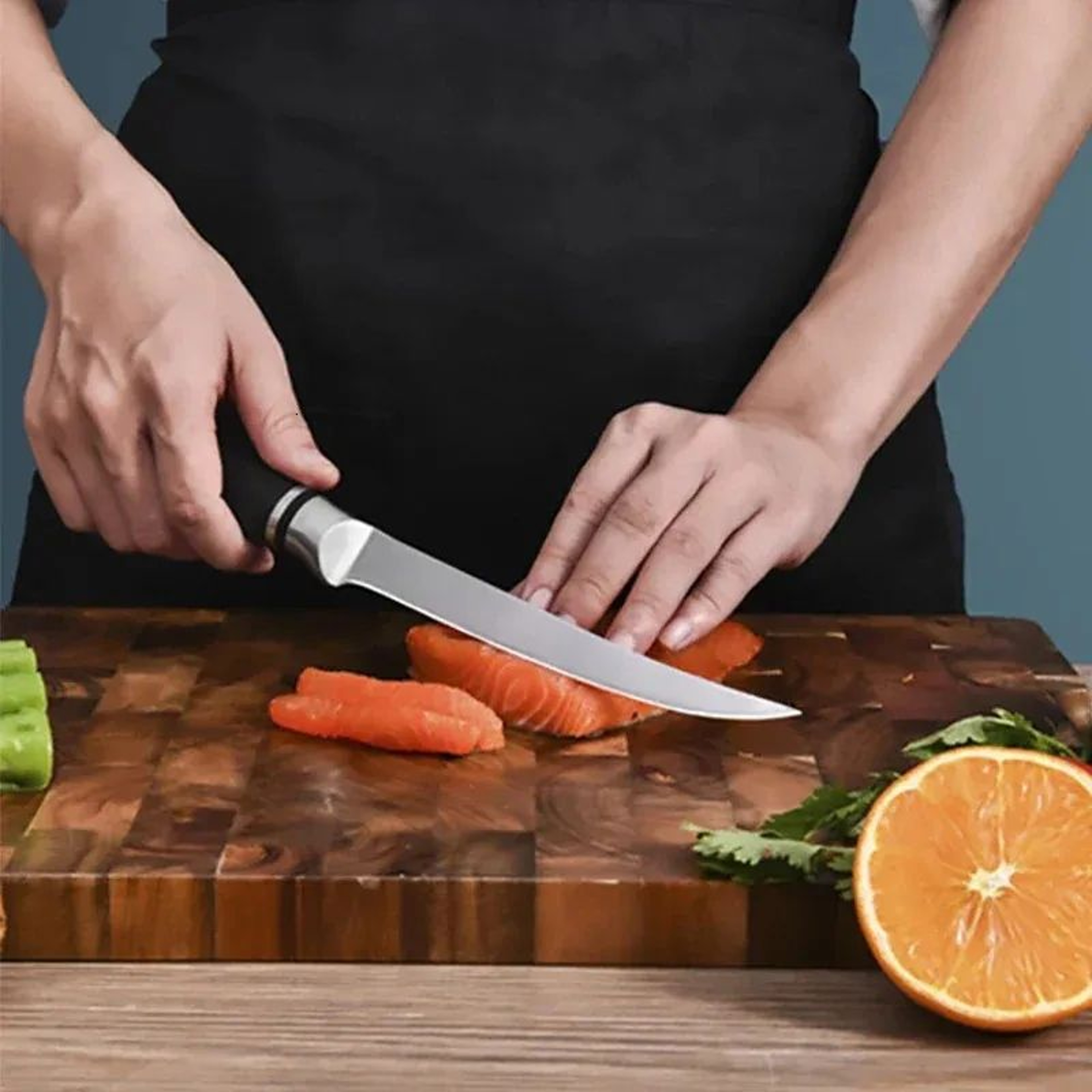 Stainless Steel Fish Fillet Knife With Blade For Meat And Vegetable Cutting 1
