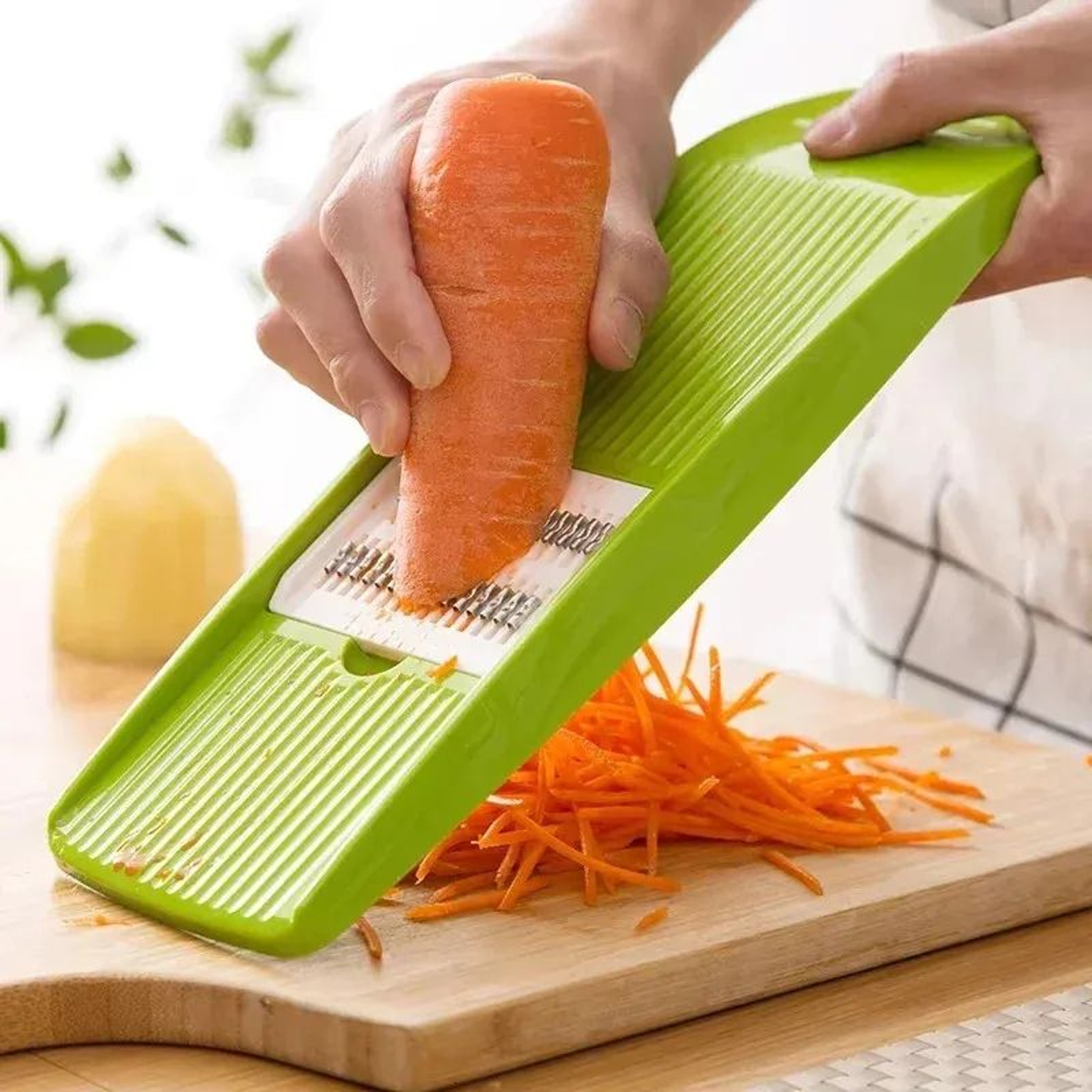 Stainless Steel Mandoline Slicer With Blades For Vegetable Slicing And Shredding 3