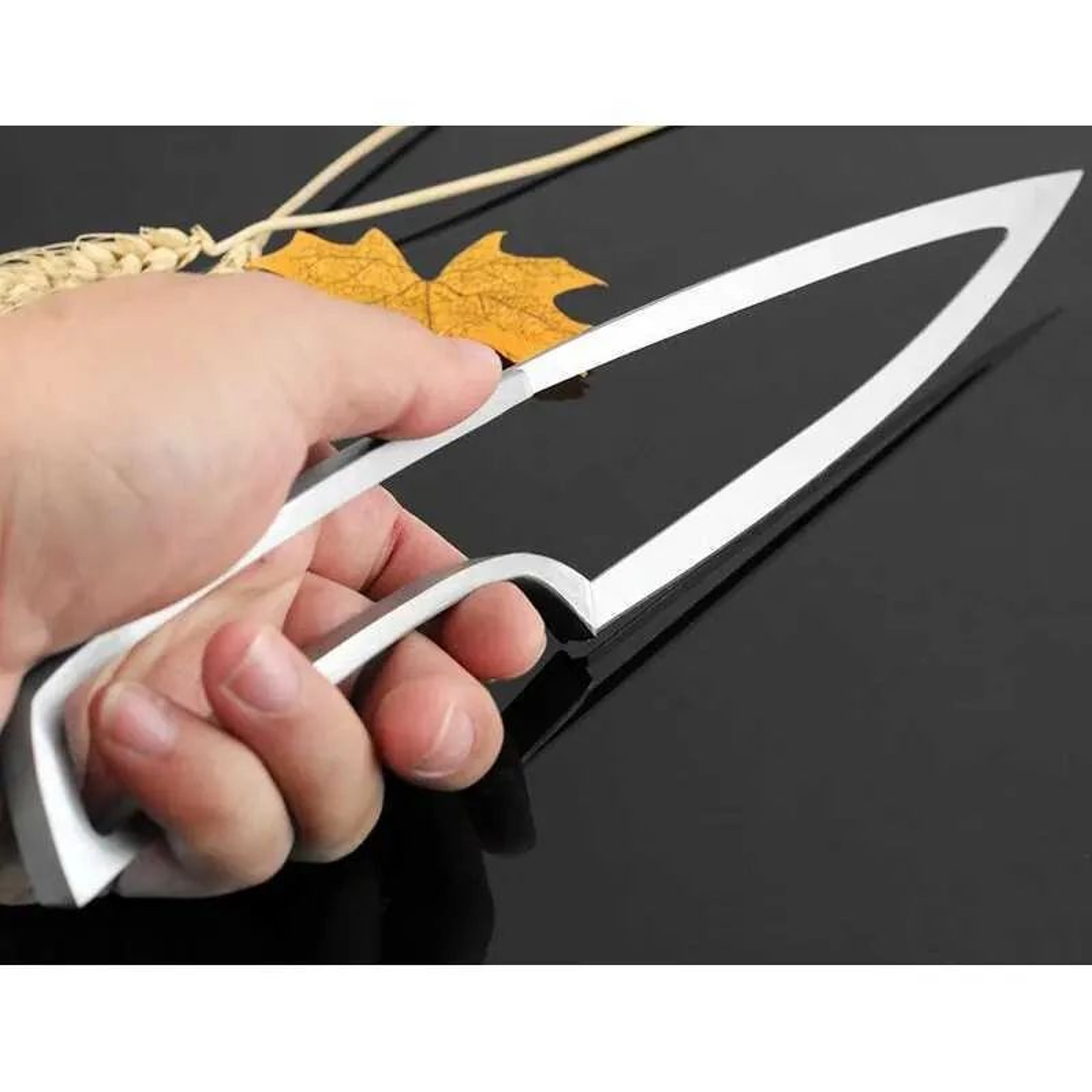 Stainless Steel Kitchen Knife Set With Ergonomic Handles And Knife Holder 3