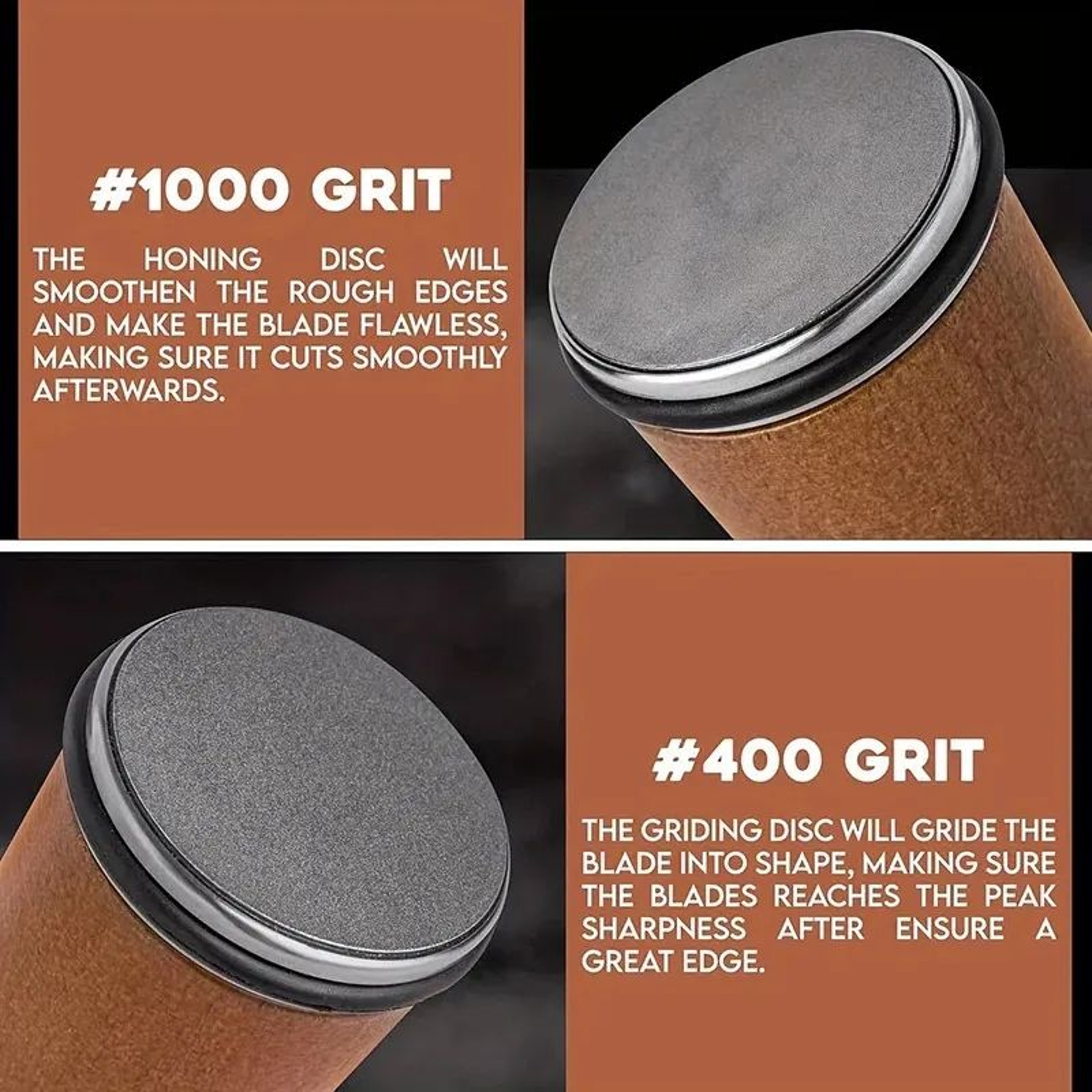 Rolling Knife Sharpener Wit Degree Magnetic Angle Guide And Whetstone Set 2