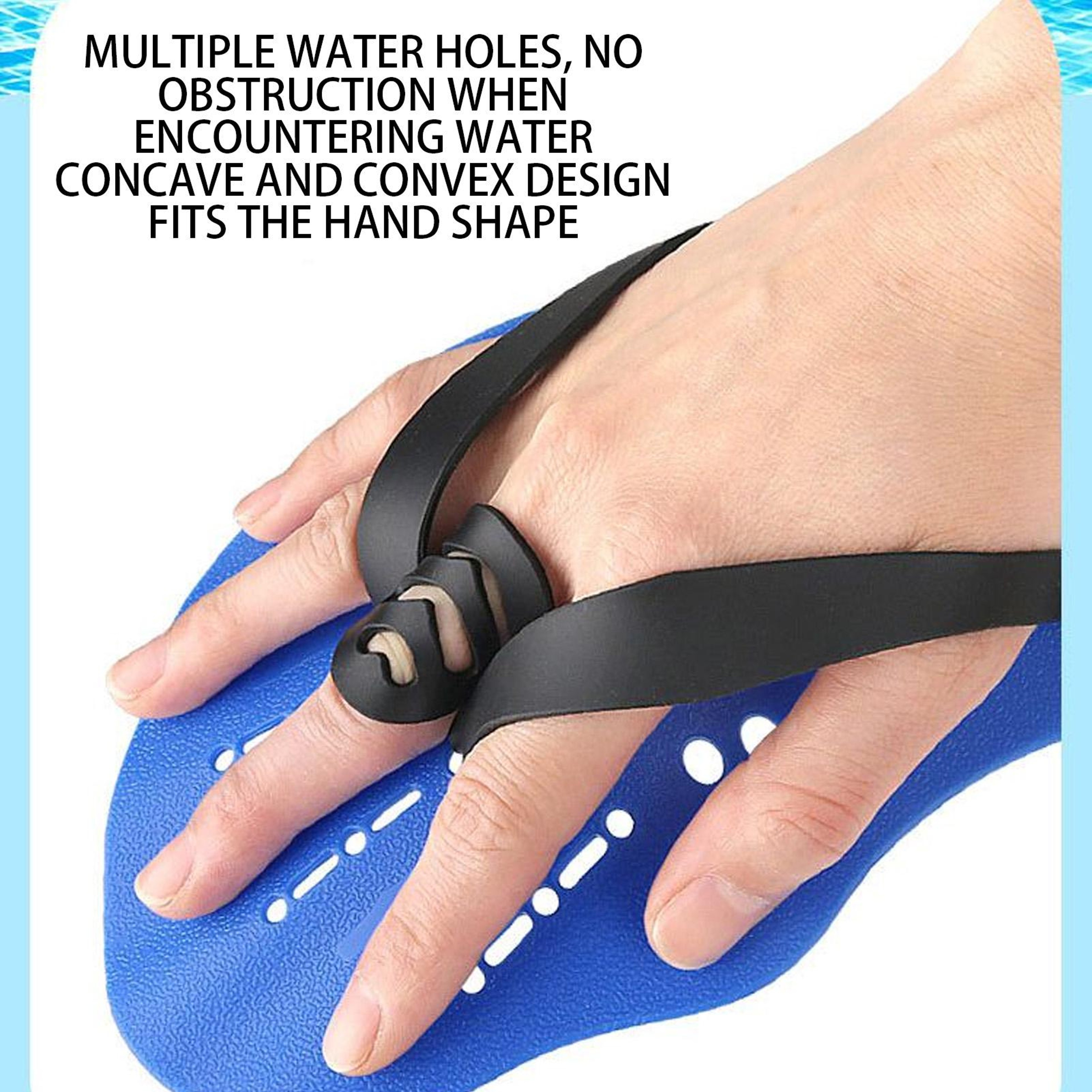 Swim Hand Paddles With Adjustable Straps For Training 4