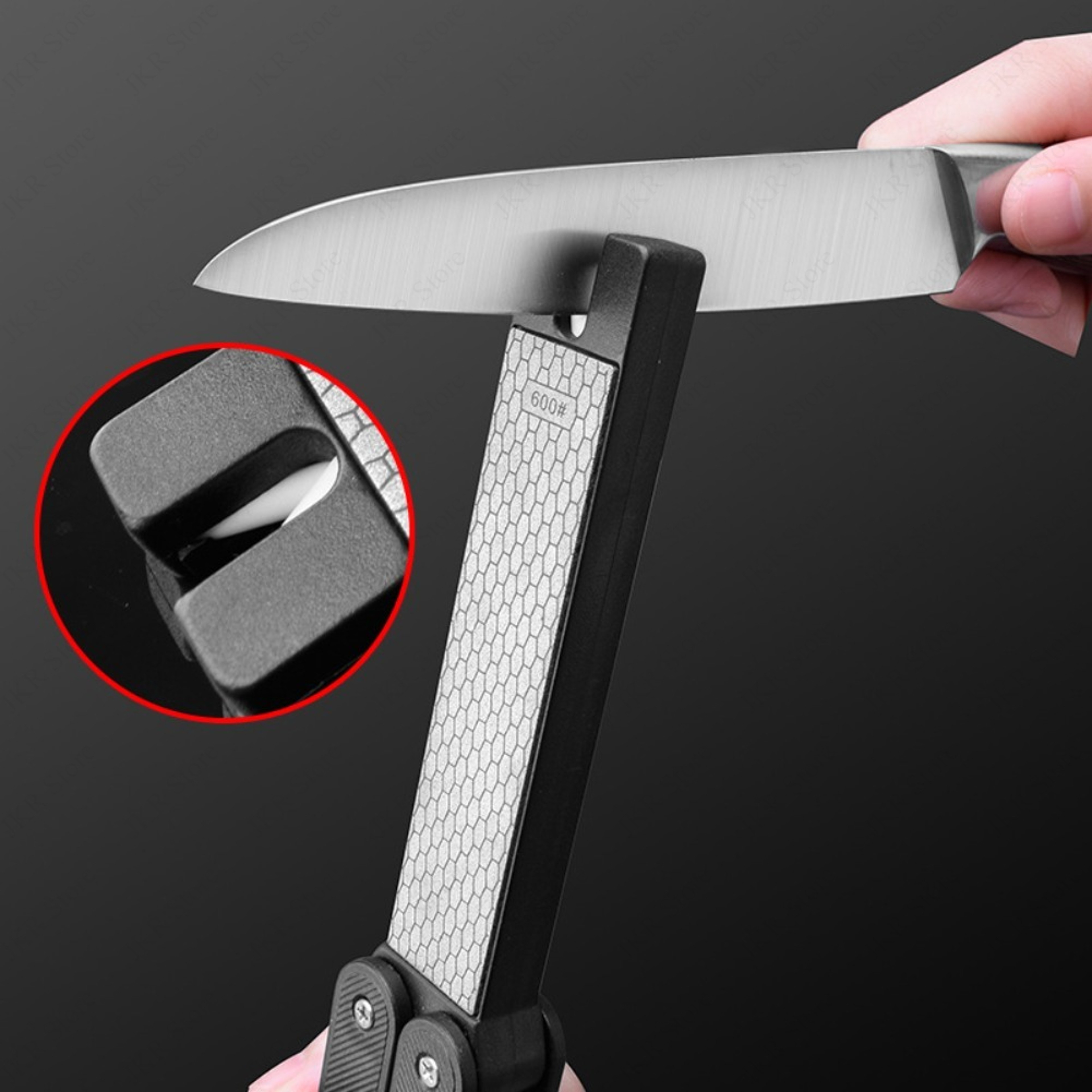 Portable Diamond Knife Sharpener Grit Folding Pocket Sharpening Stone – view 3