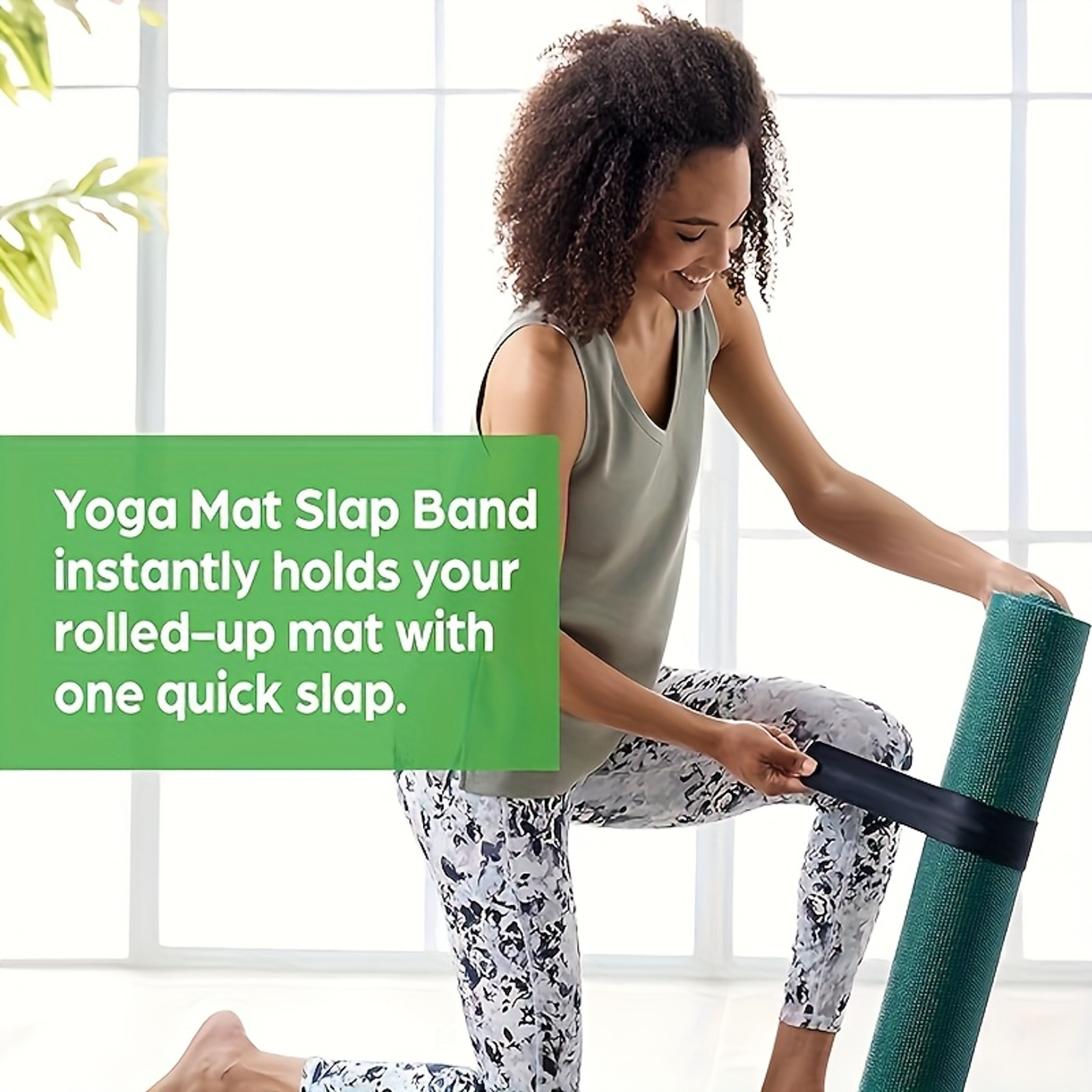 Quick Release Yoga Mat Strap Holder Adjustable Roll Up Carrier Band For Easy Storage 4