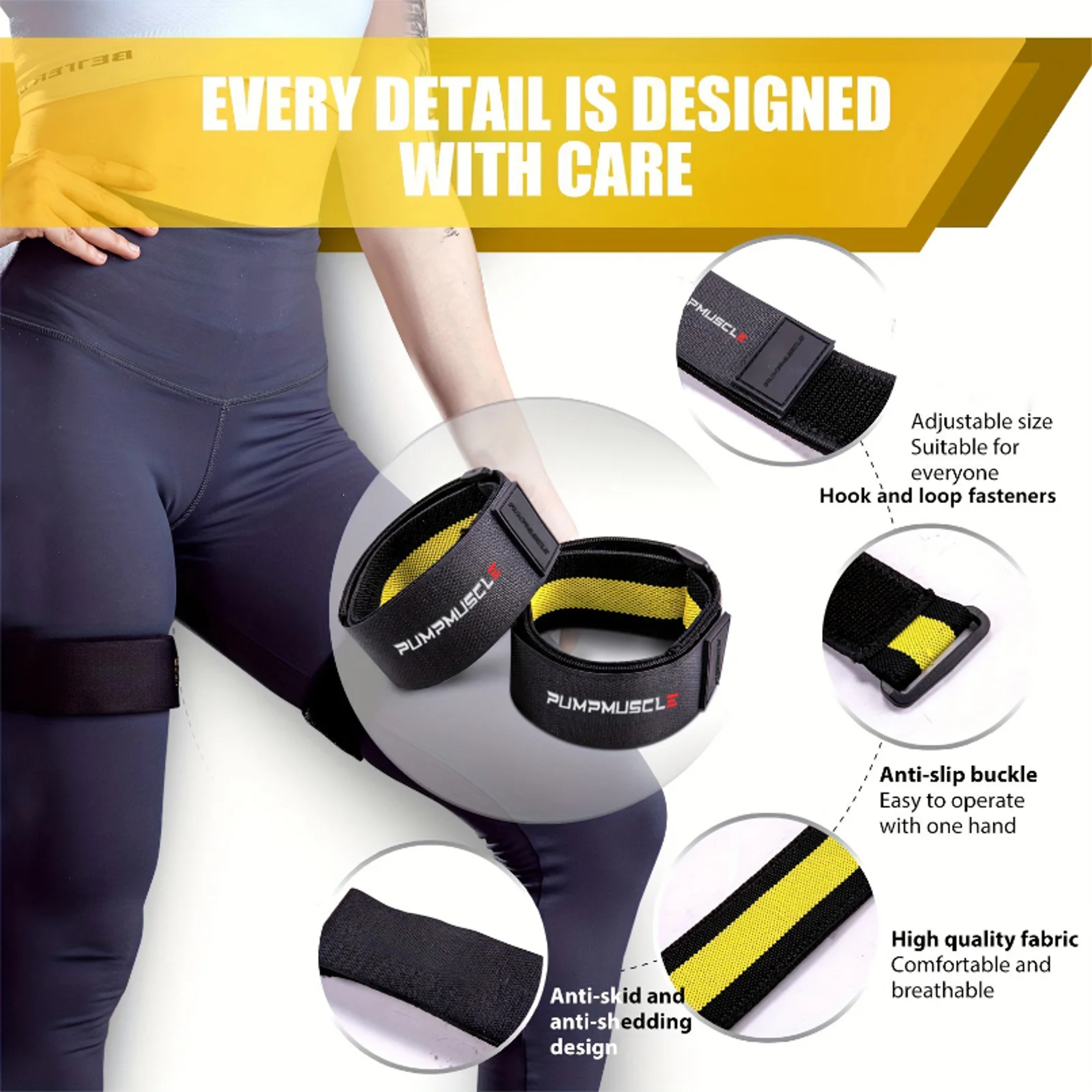 Blood Flow Restriction Bands for Muscle Growth Training – view 5