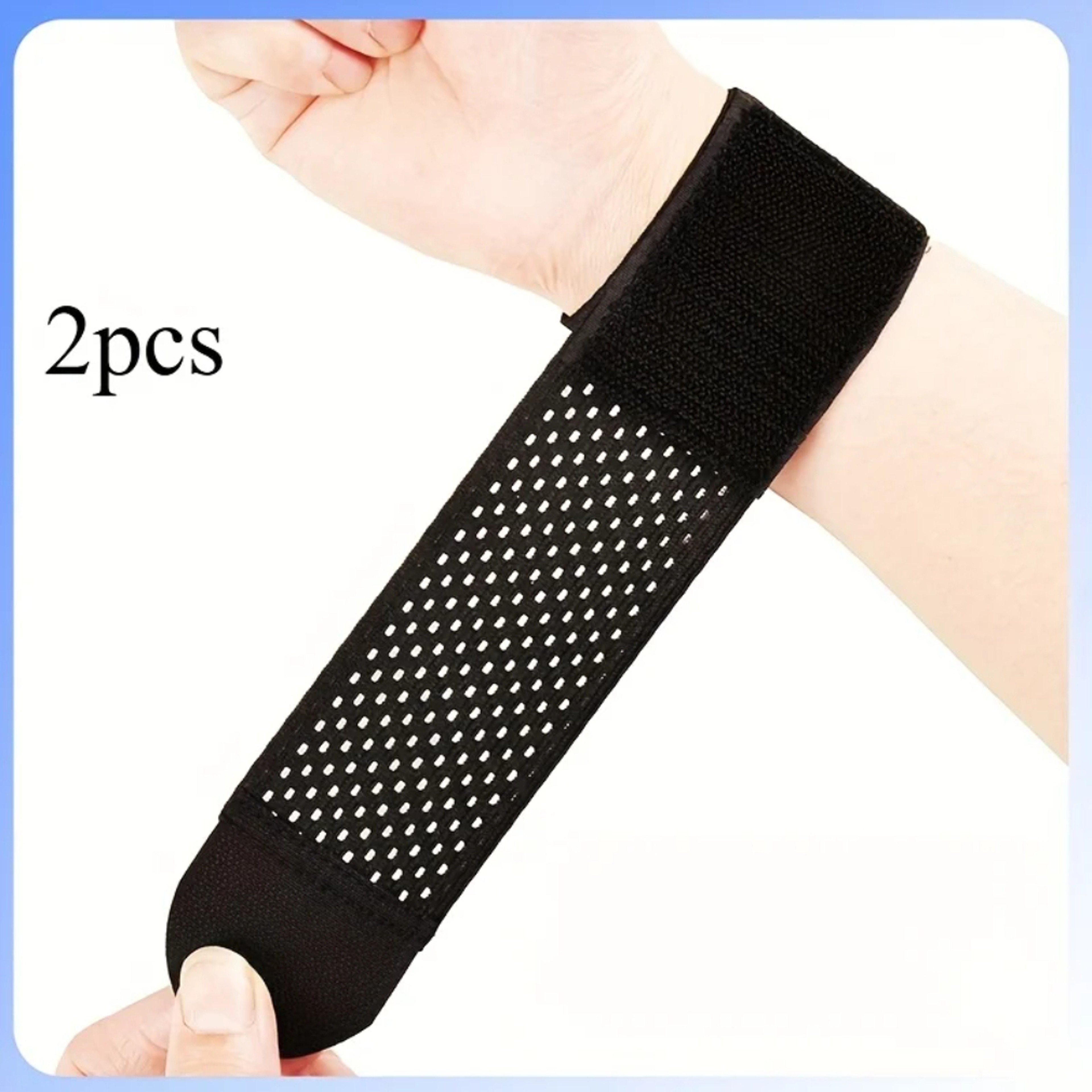 Ultra Thin Compression Wrist Support Straps Adjustable Wrist Wrap – view 6