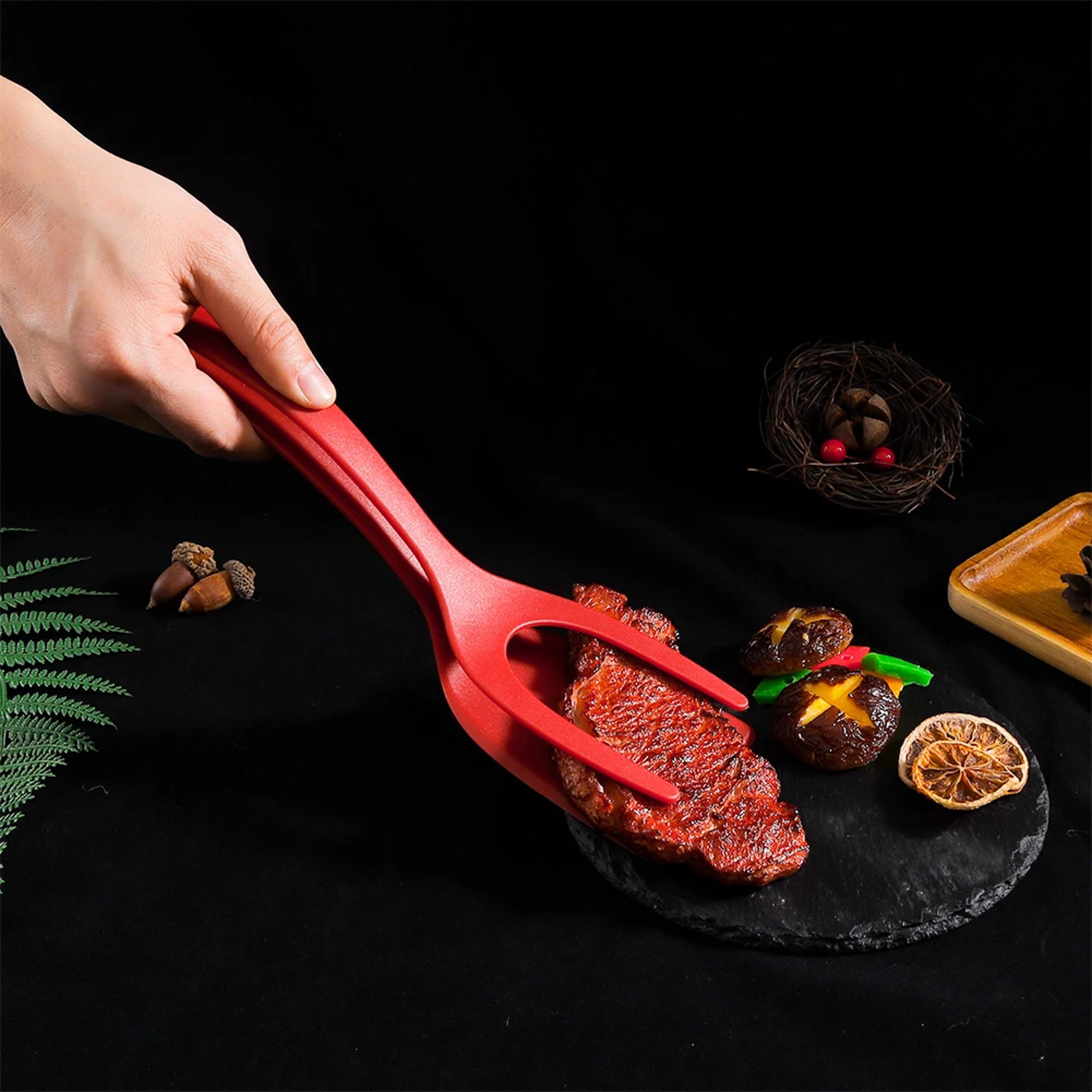 Egg Flipper Spatula Tongs for Non Stick Cooking – view 5