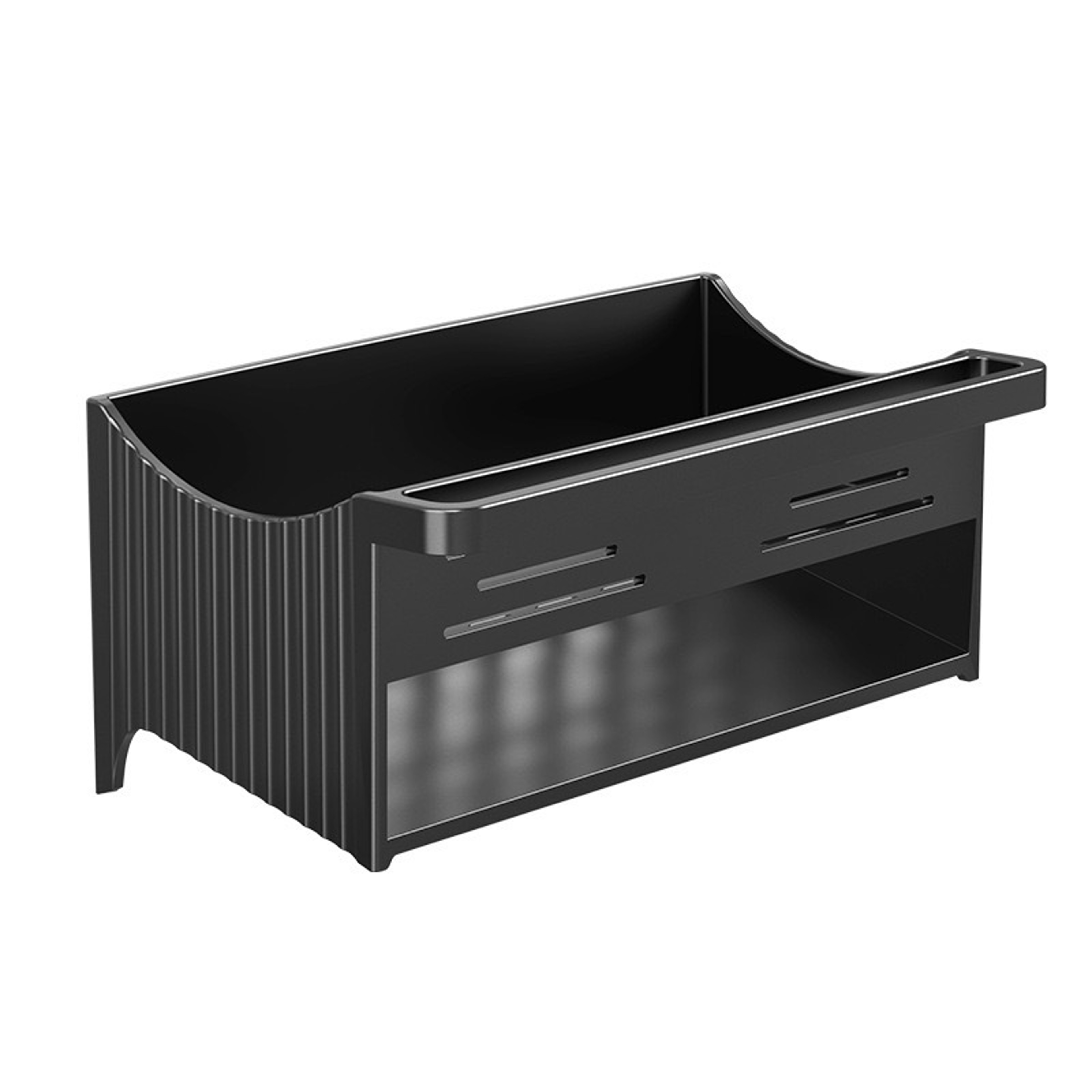 Self Draining Sink Caddy With Soap Sponge Holder And Towel Rack 5