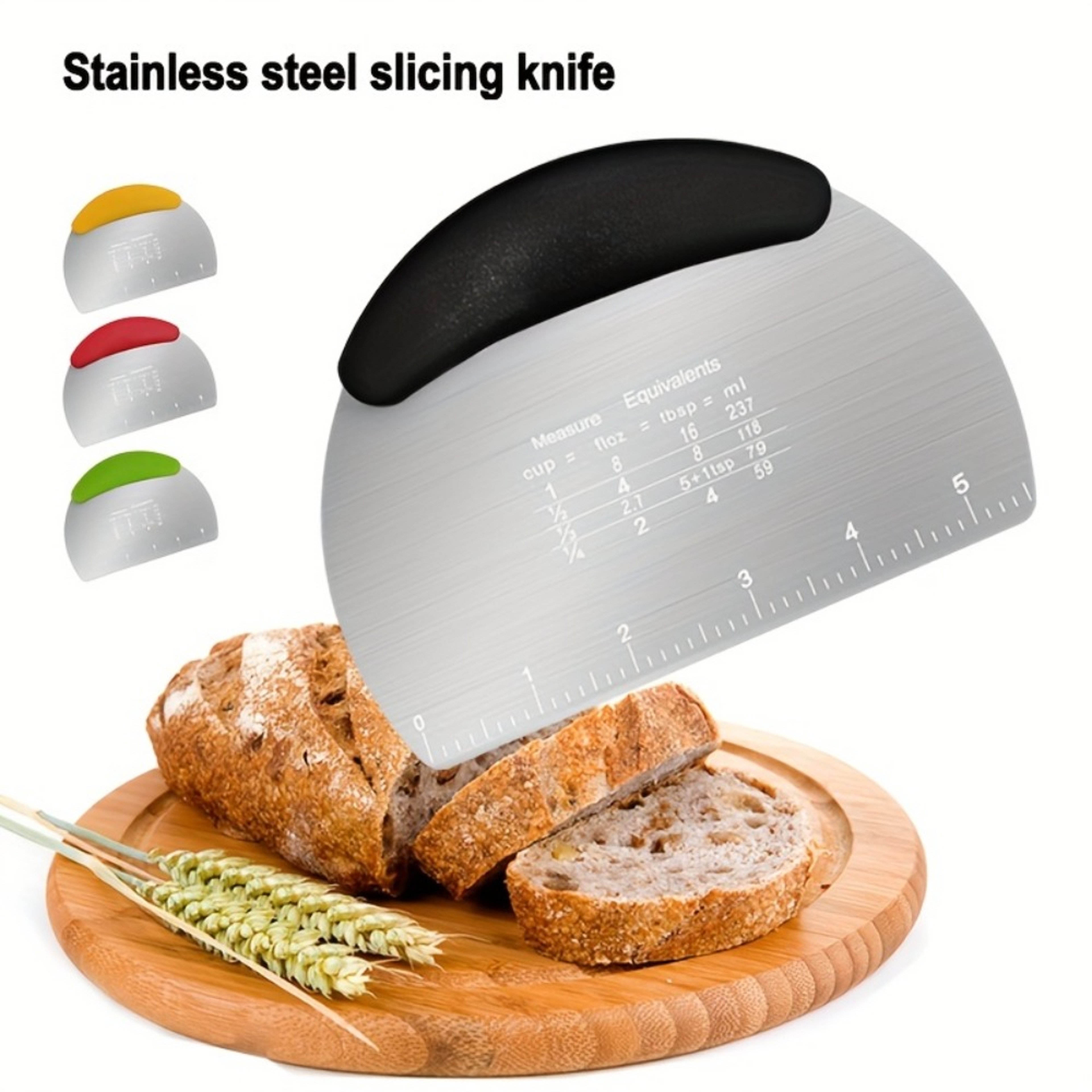 Stainless Steel Dough Scraper And Bench Scraper For Baking 2
