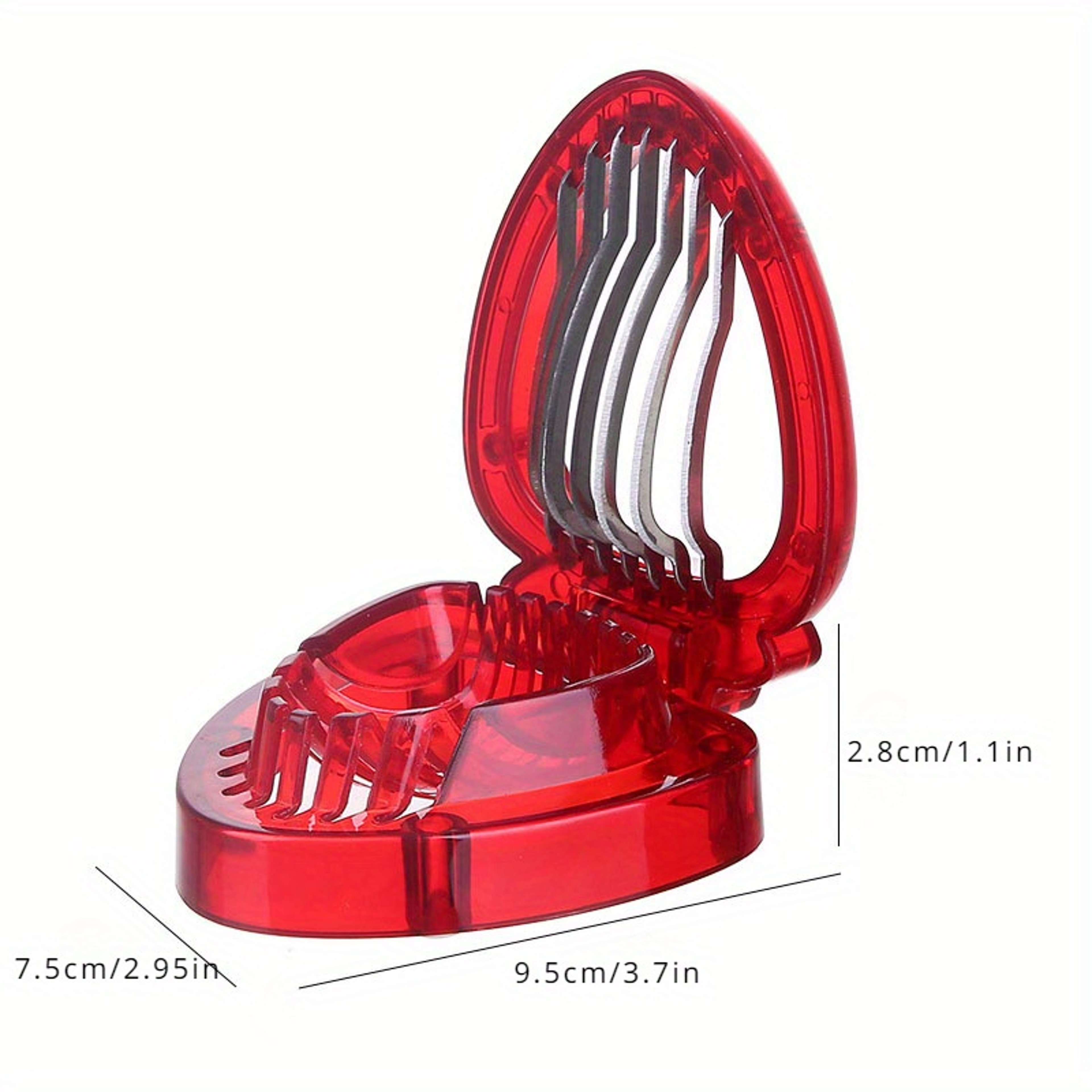 Strawberry Huller and Slicer Fruit Stem Remover Kitchen Tool – view 2