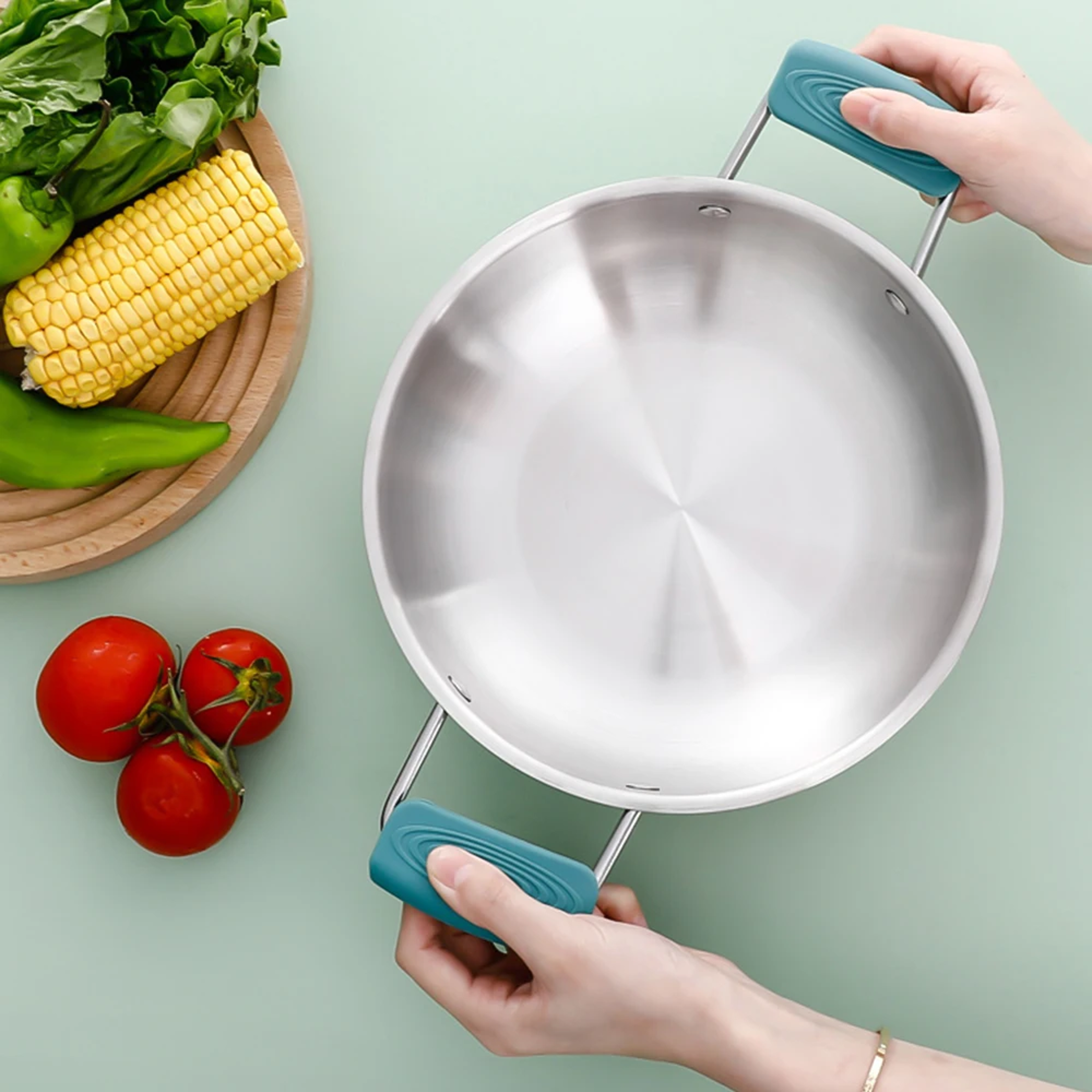 Heat Resistant Silicone Pot Handle Covers Non Slip Anti Scald Grip Set – view 6