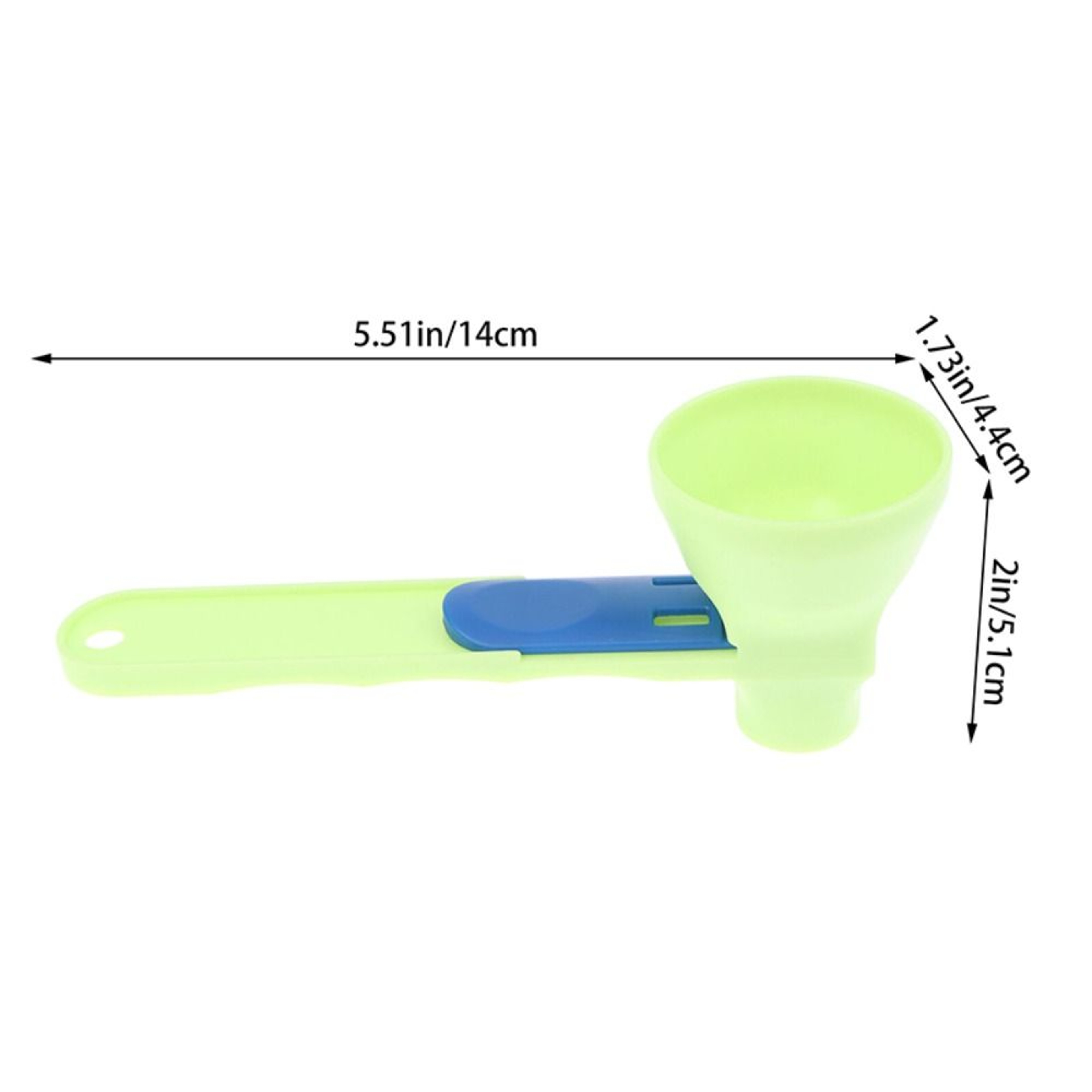 Coffee Scoop Funnel Reusable Sliding Measuring Spoon For Mess Free Filling 5