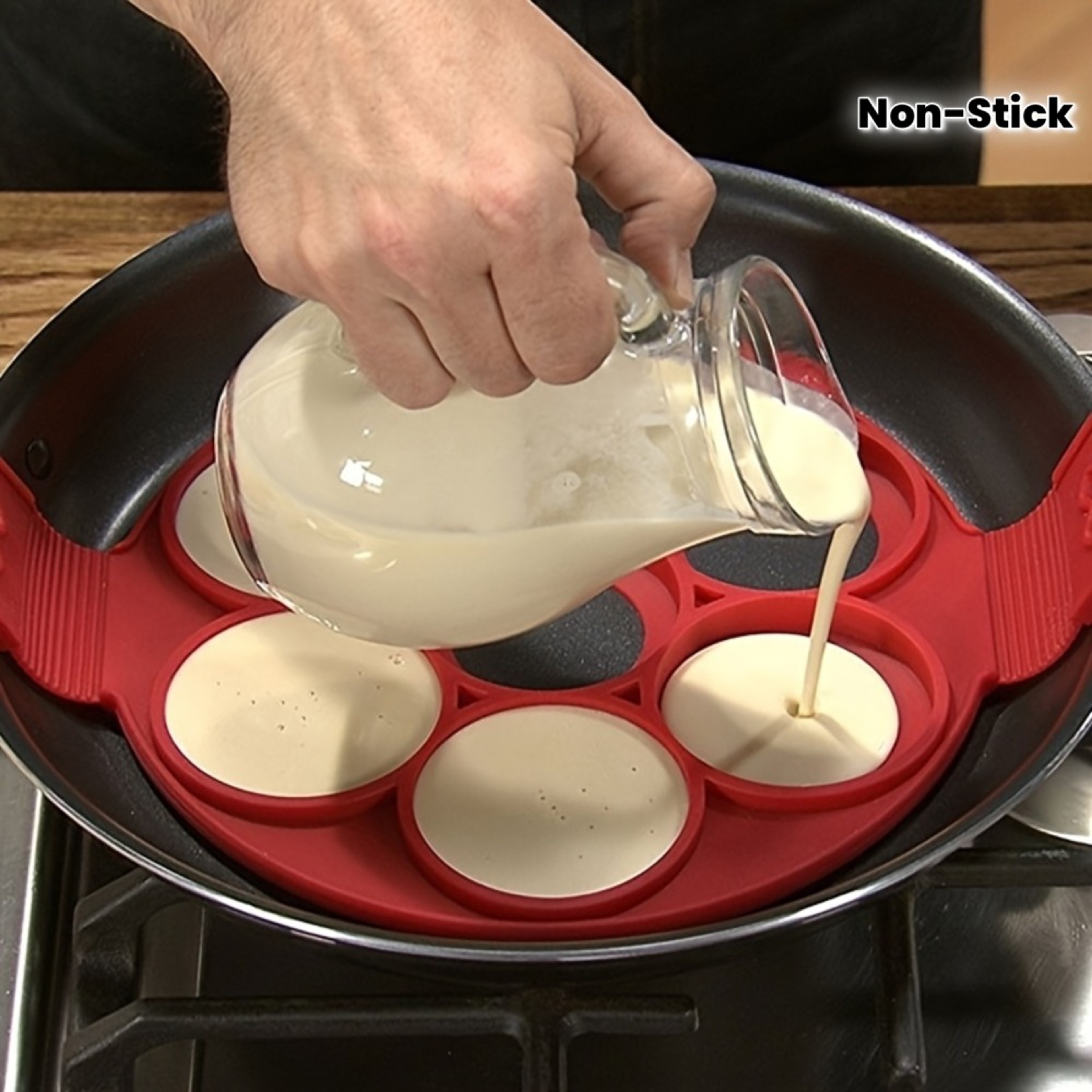 Silicone Pancake Maker And Egg Ring Mold For Easy Non Stick Breakfast Cooking 0