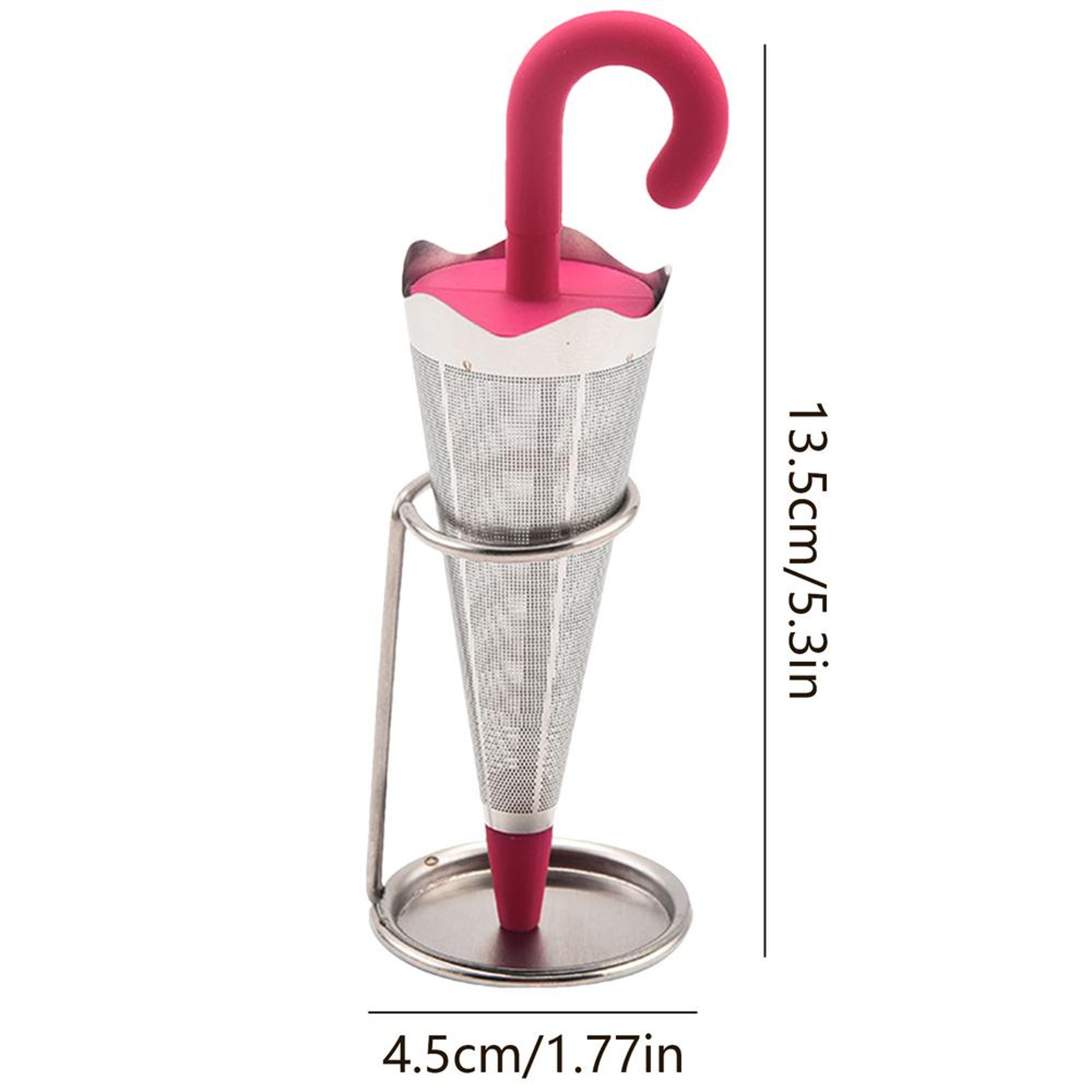 Cute Umbrella Loose Leaf Tea Infuser Stainless Steel Tea Strainer 6
