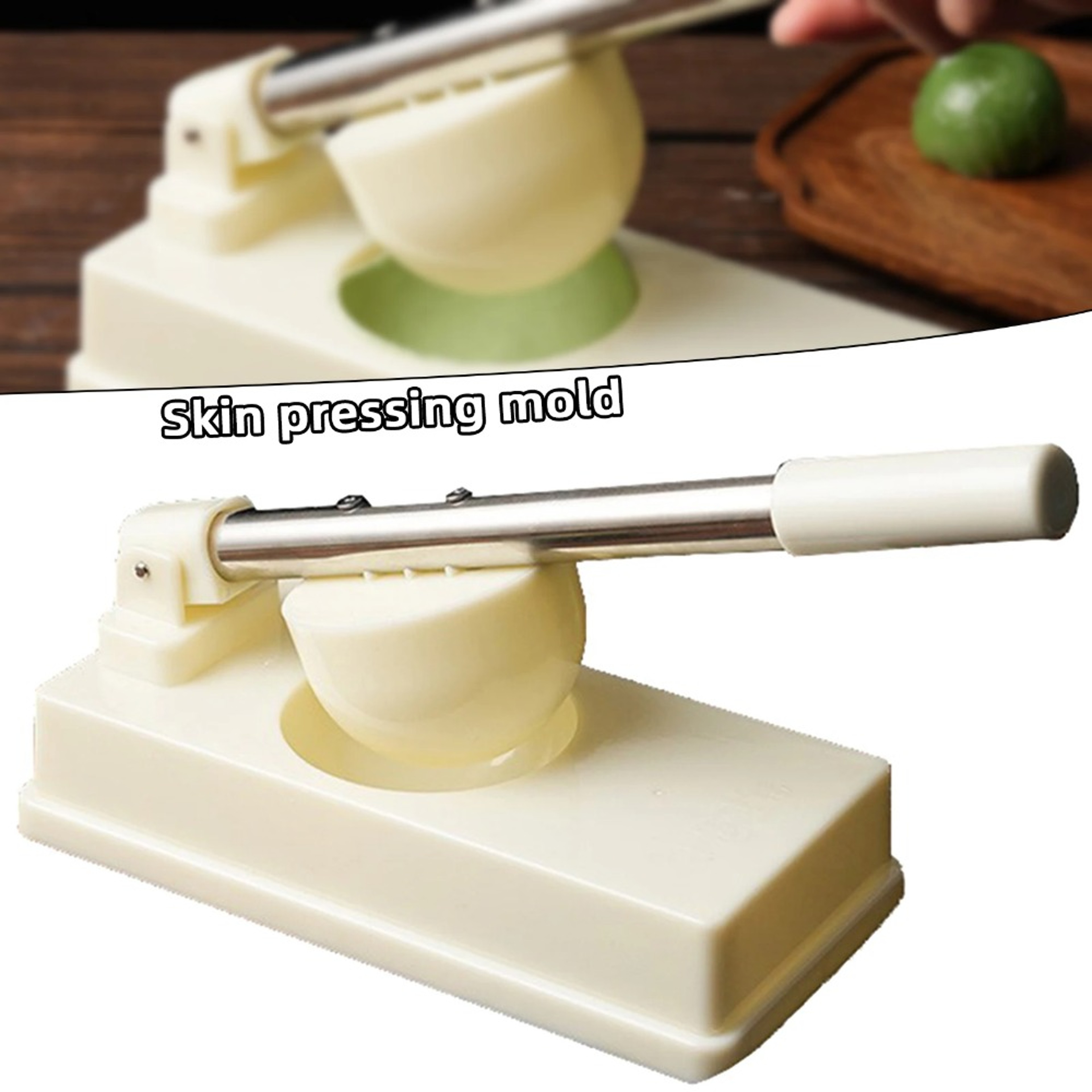 Manual Dumpling Maker Dough Press For Pastry Wrappers And Homemade Noodles 2