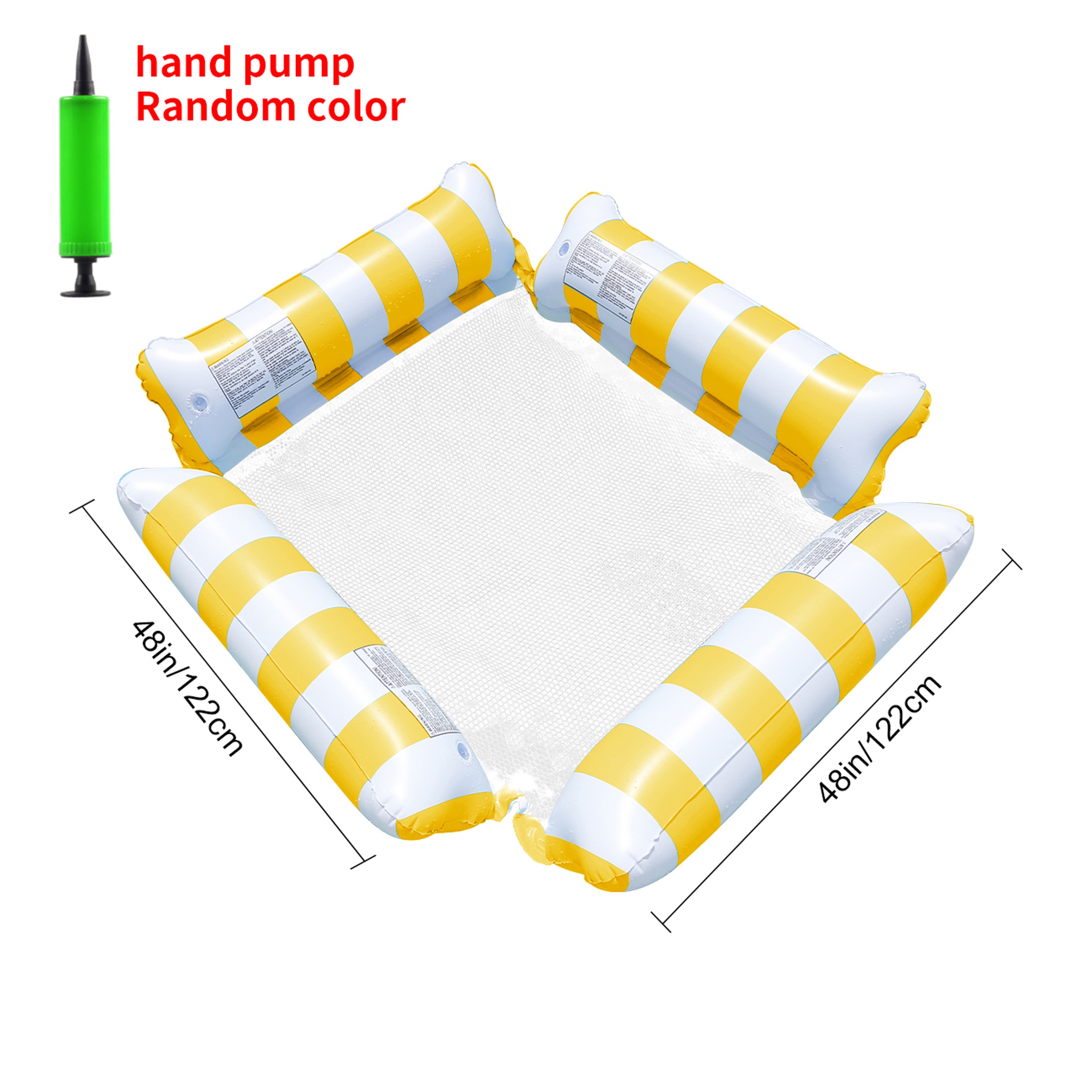 Inflatable Pool Hammock Mesh Lounge Raft For Adults 7