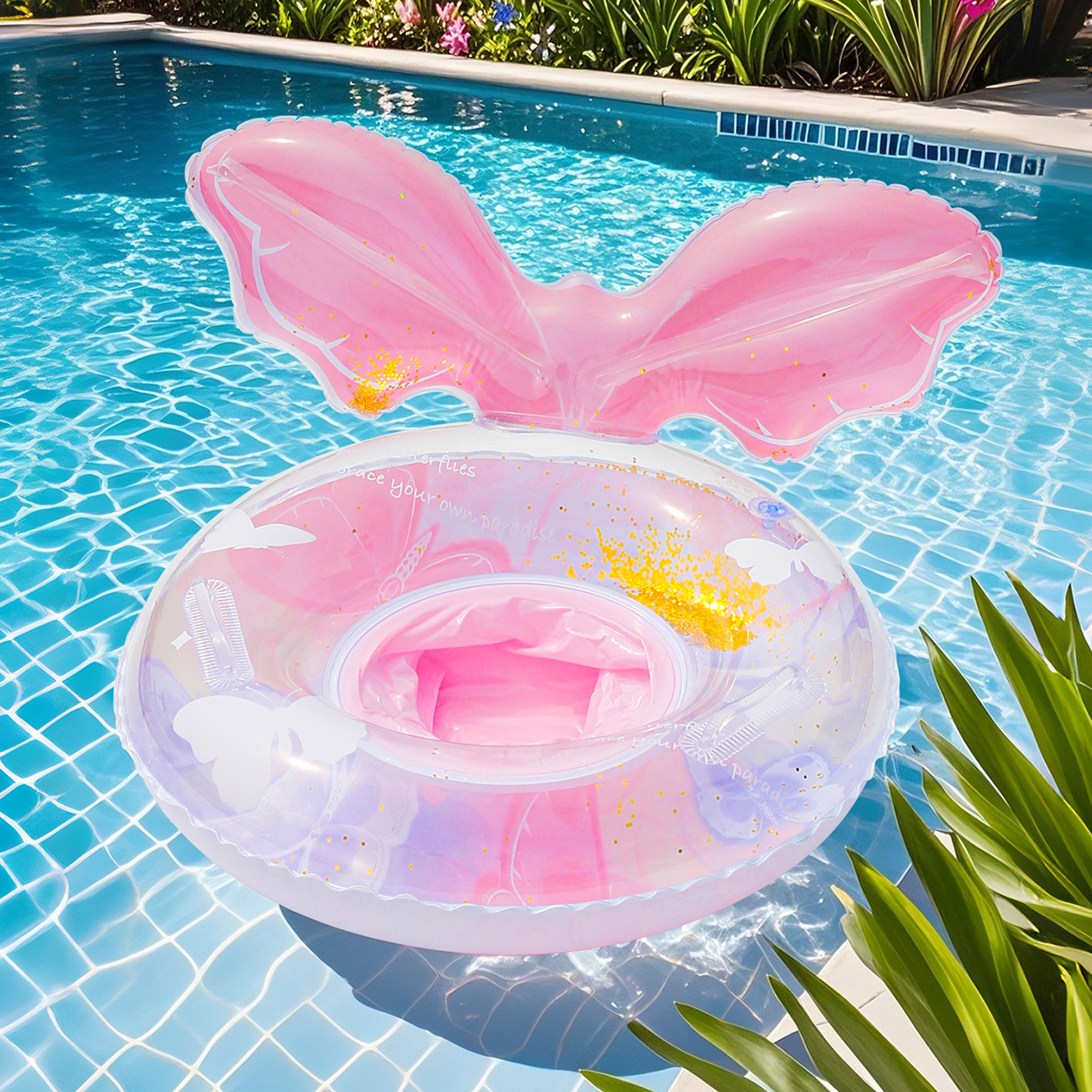 Summer Pool Float Ring Inflatable Swim Tube For Pool Beach Fun 3