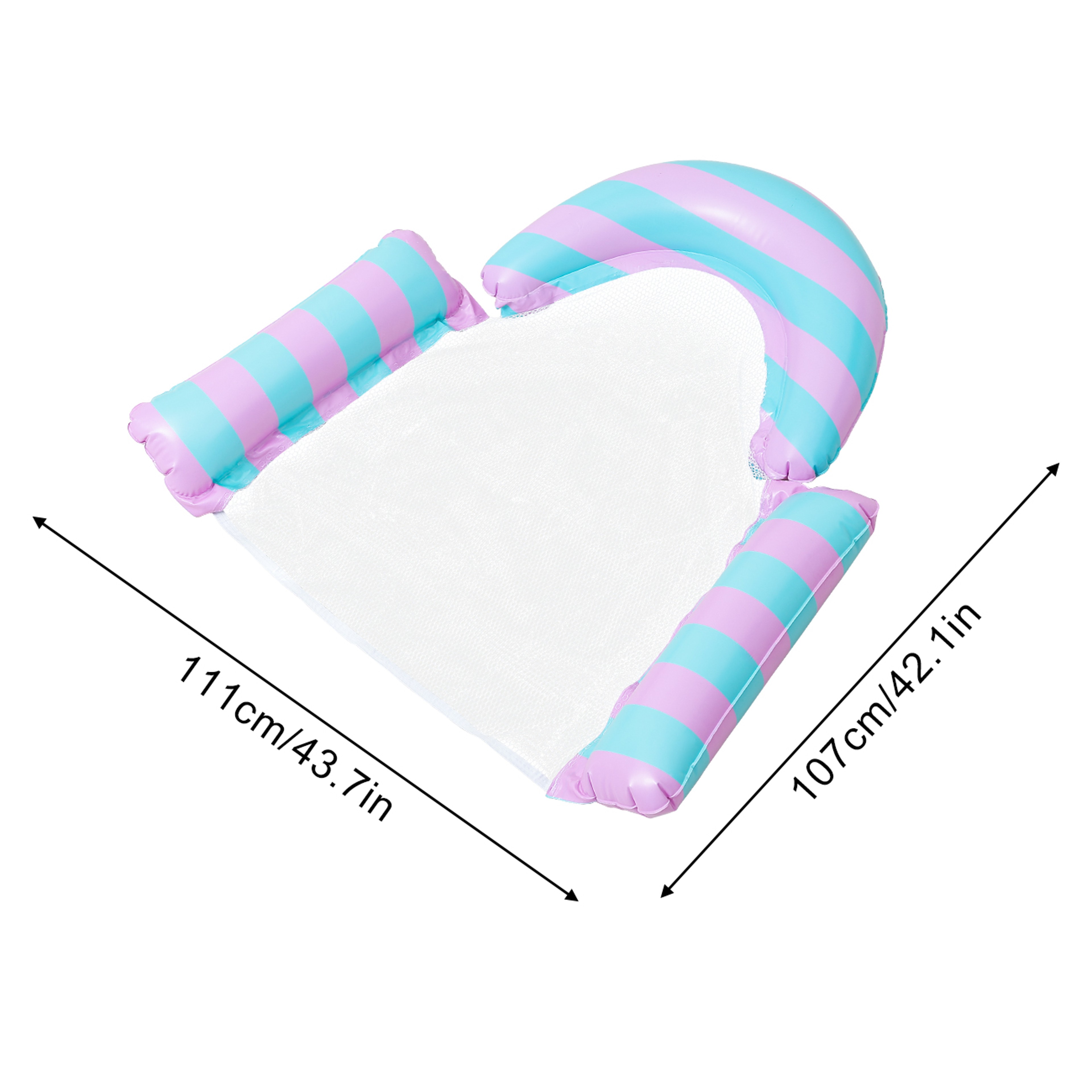 Pool Hammock Inflatable Pool Float For Adults With Cooling Mesh Lounger 7