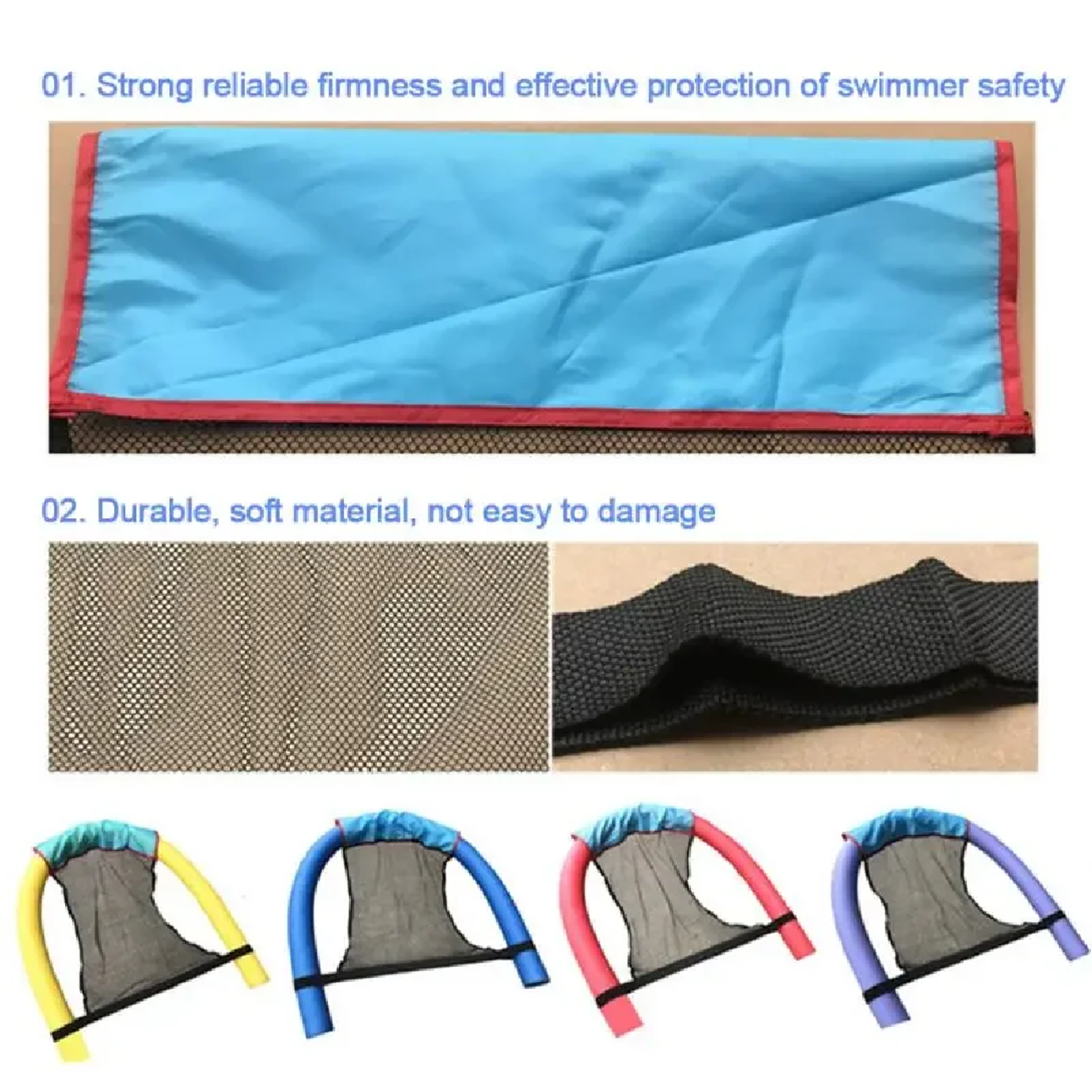 Floating Water Hammock Net Cover Pool Float Mat For Summer Lounging 4