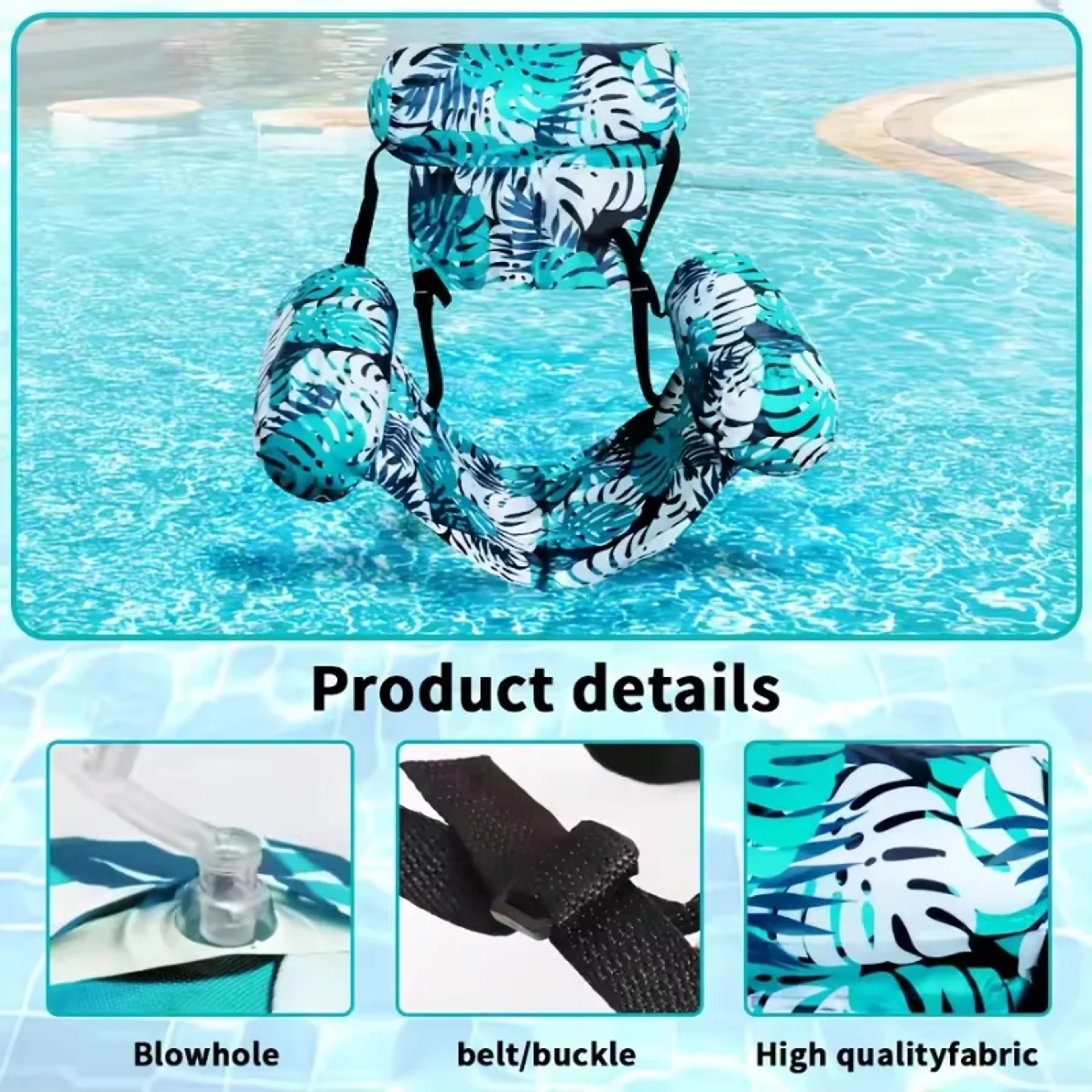 Leaf Shaped Inflatable Pool Float Lounge Raft For Summer Relaxation 2