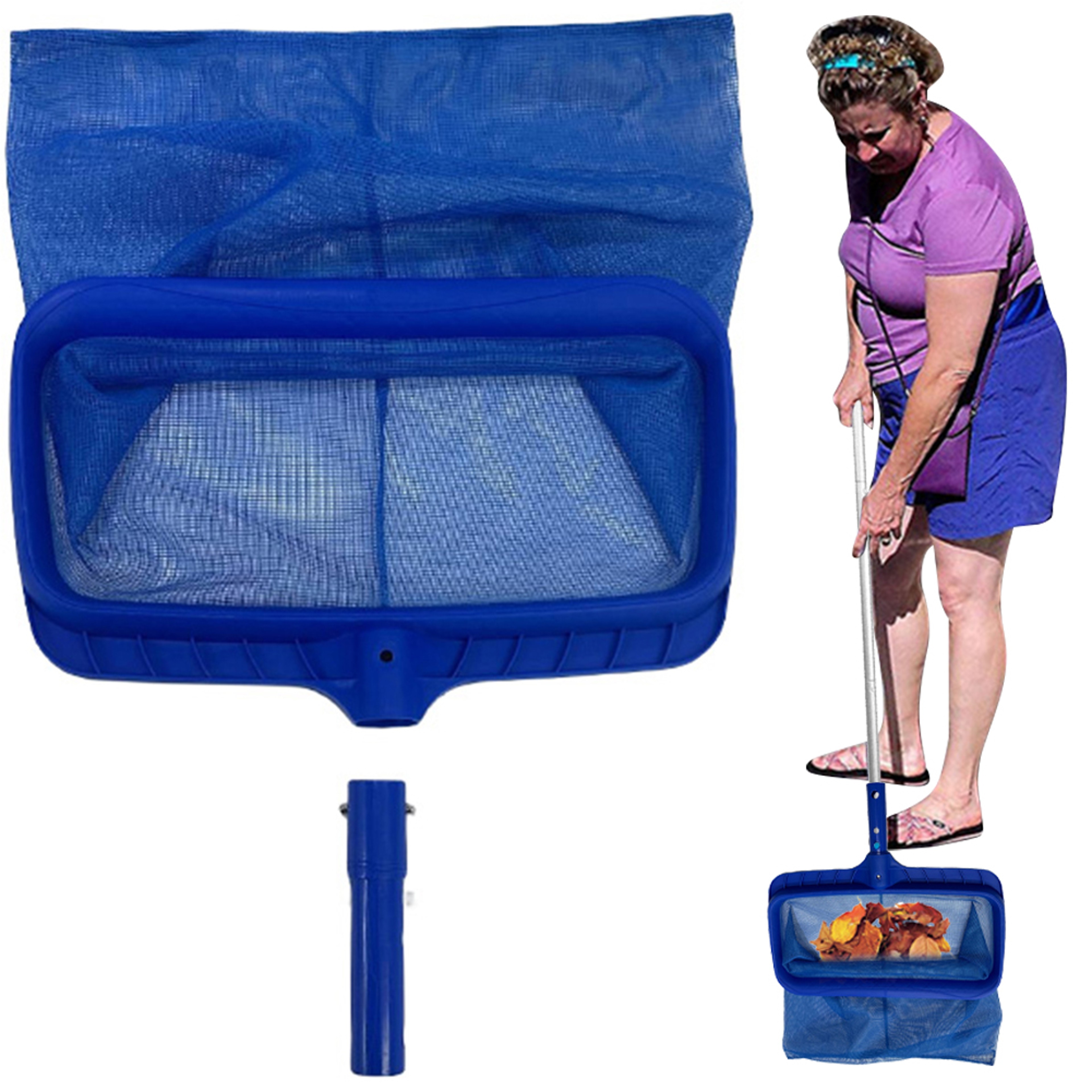 Deep Bag Pool Skimmer Net For Leaves Spa And Pond Cleaning 1