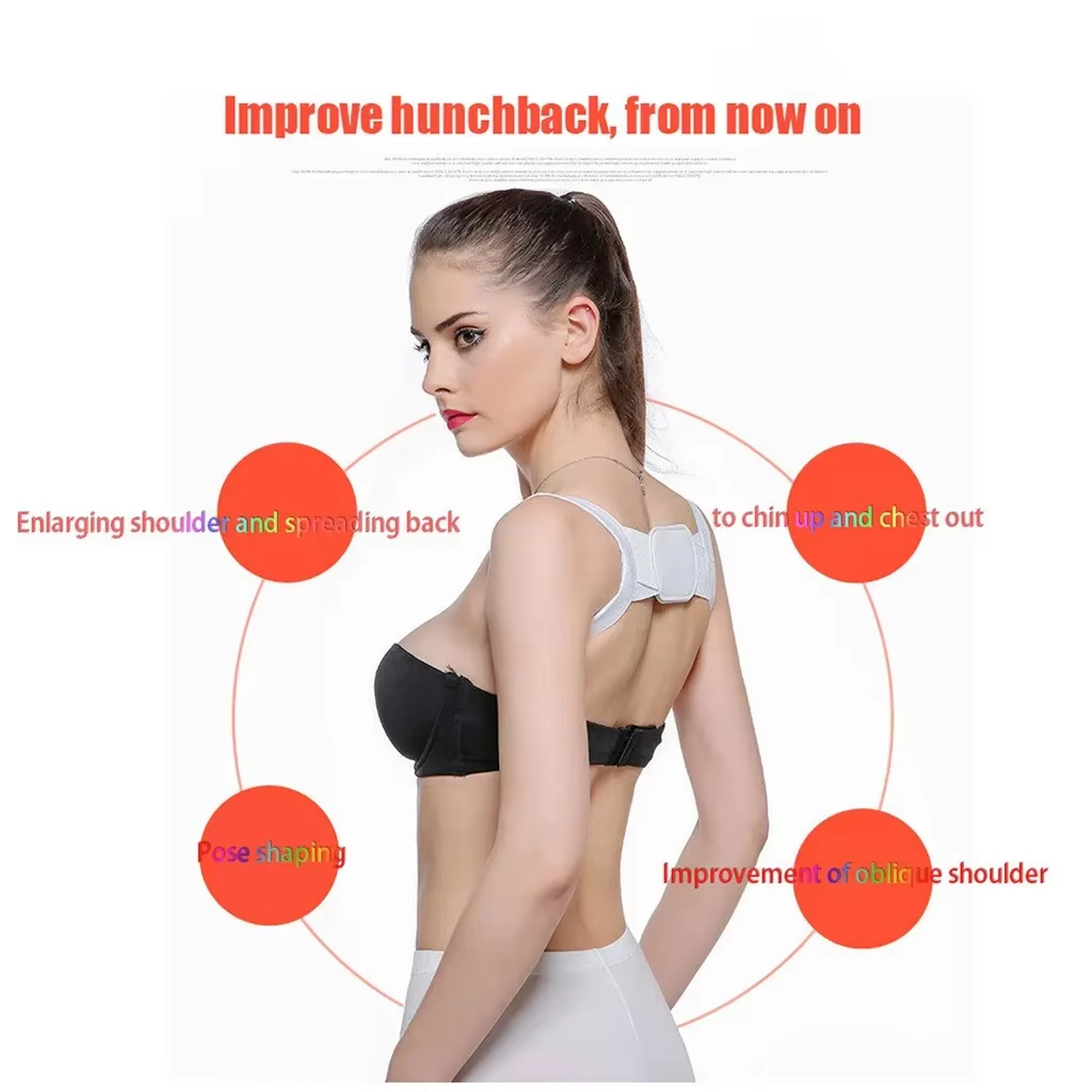 Adjustable Invisible Posture Corrector Back Support Belt for Better Alignment and Comfort – view 5