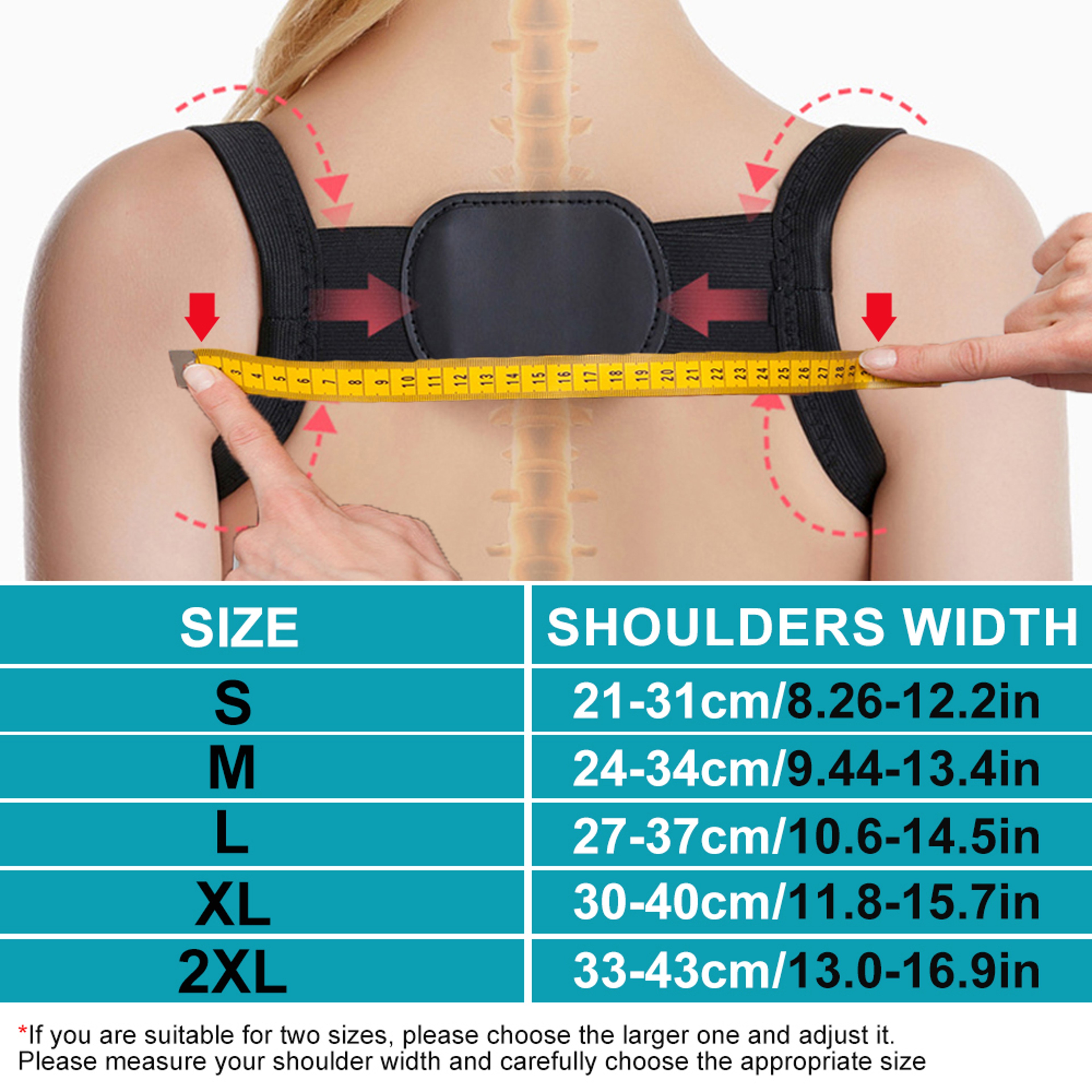 Adjustable Invisible Posture Corrector Back Support Belt for Better Alignment and Comfort – view 6