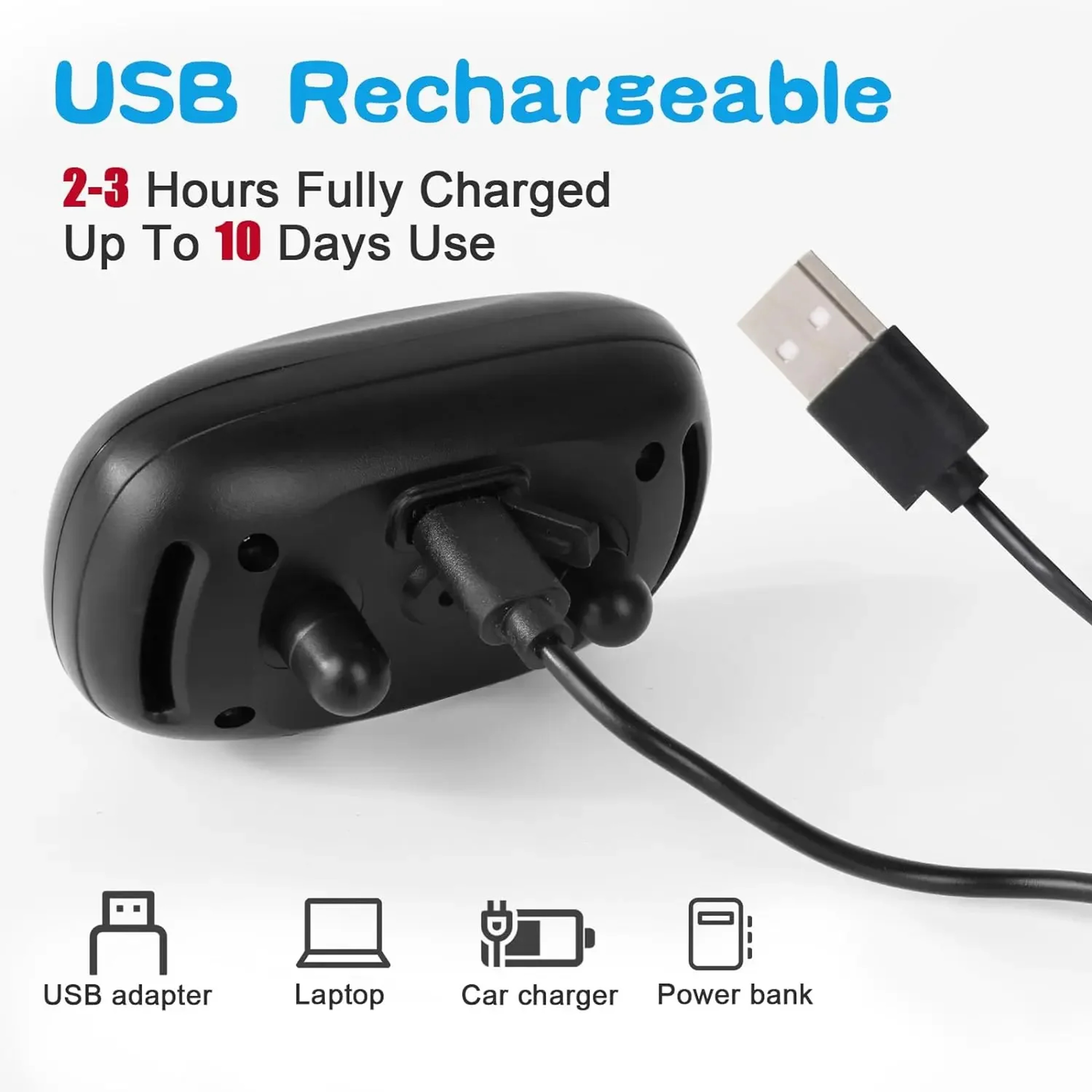 Dog Bark Control Collar USB Rechargeable Vibration Training Device 5