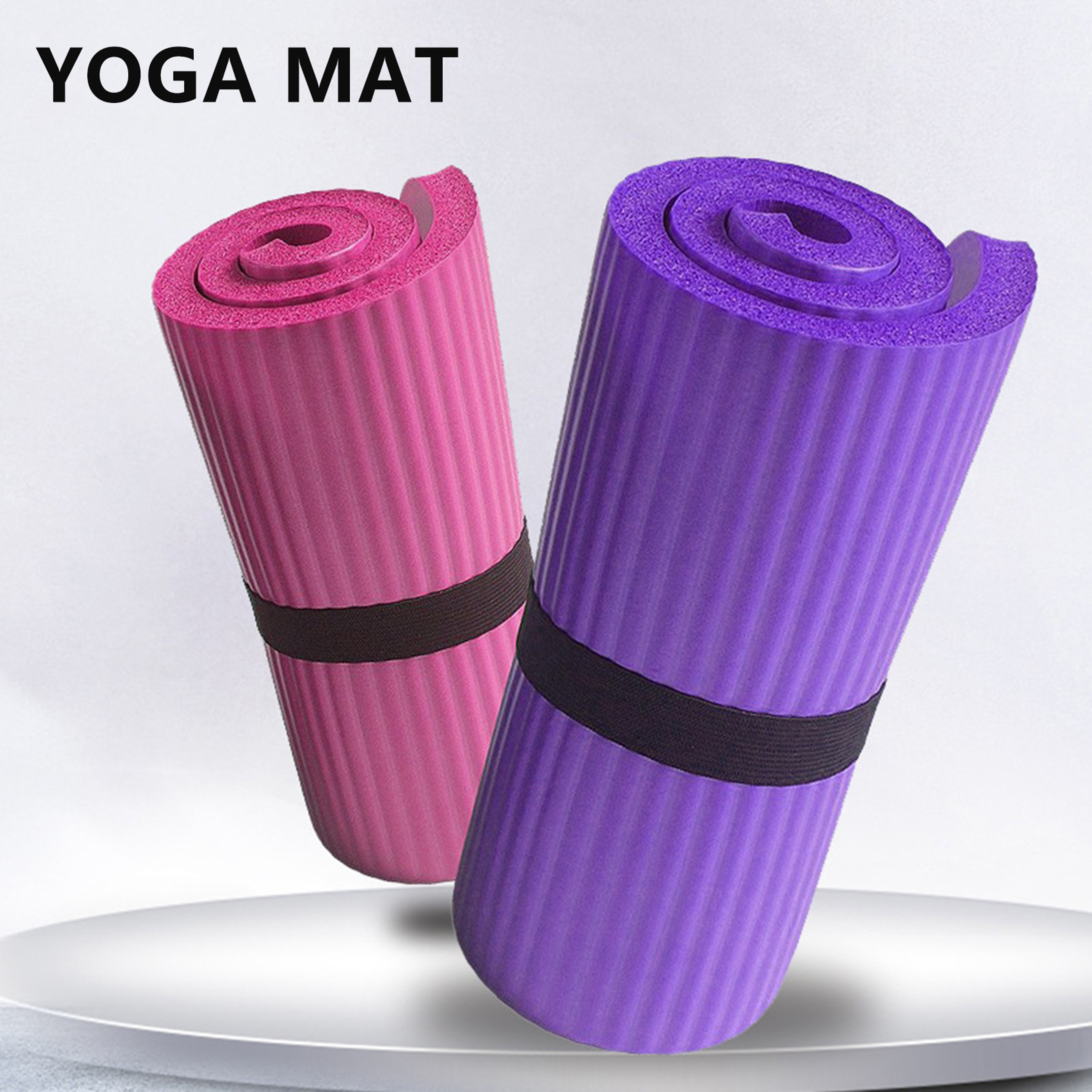 Mini Premium Yoga Mat Shock Absorption Soft Pilates Exercise Mat 0