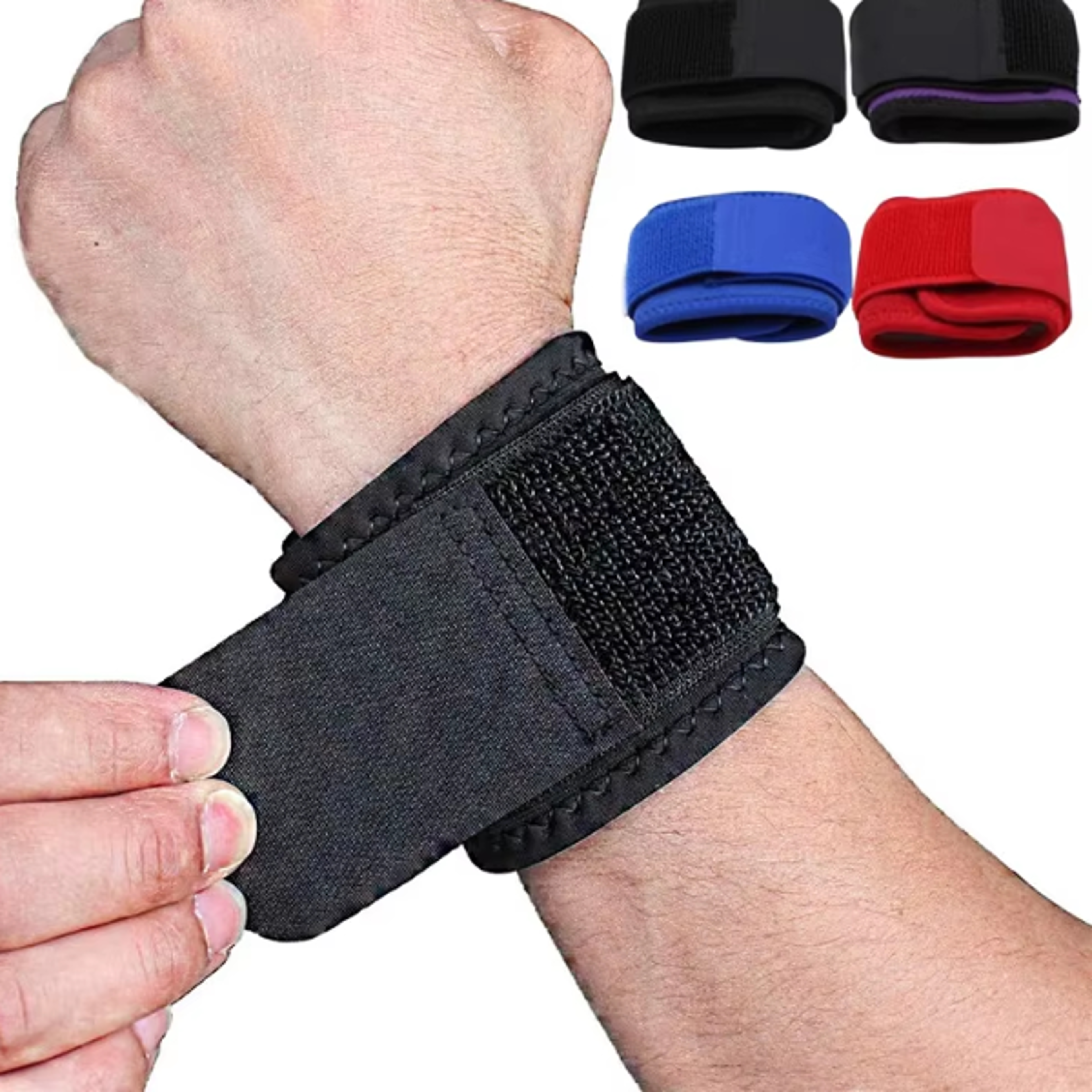 Adjustable Wrist Wraps for Gym Training Strength Support and Fitness Workouts