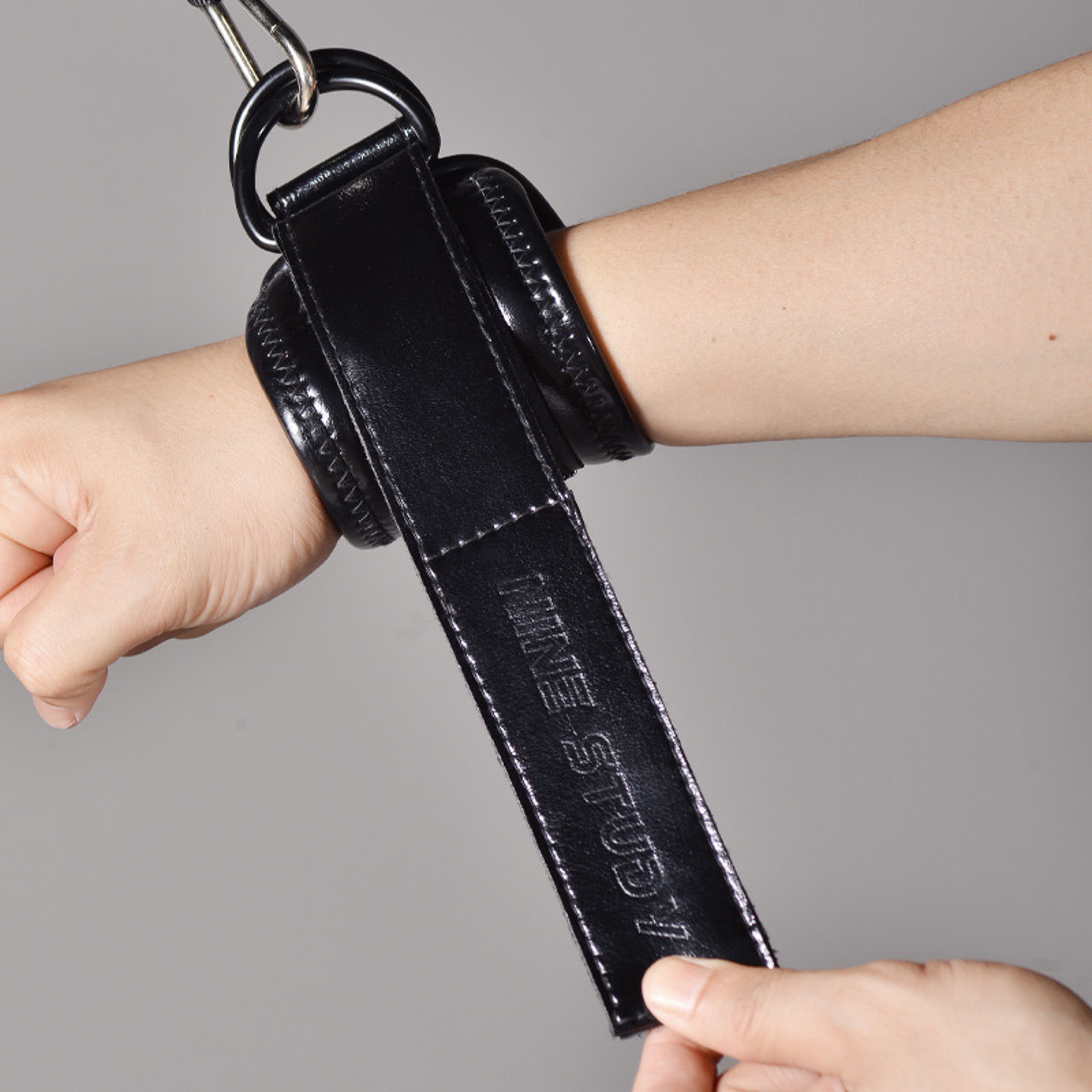 Adjustable Neoprene Wrist Cuffs For Cable Machines Strength Training And Resistance Bands 0