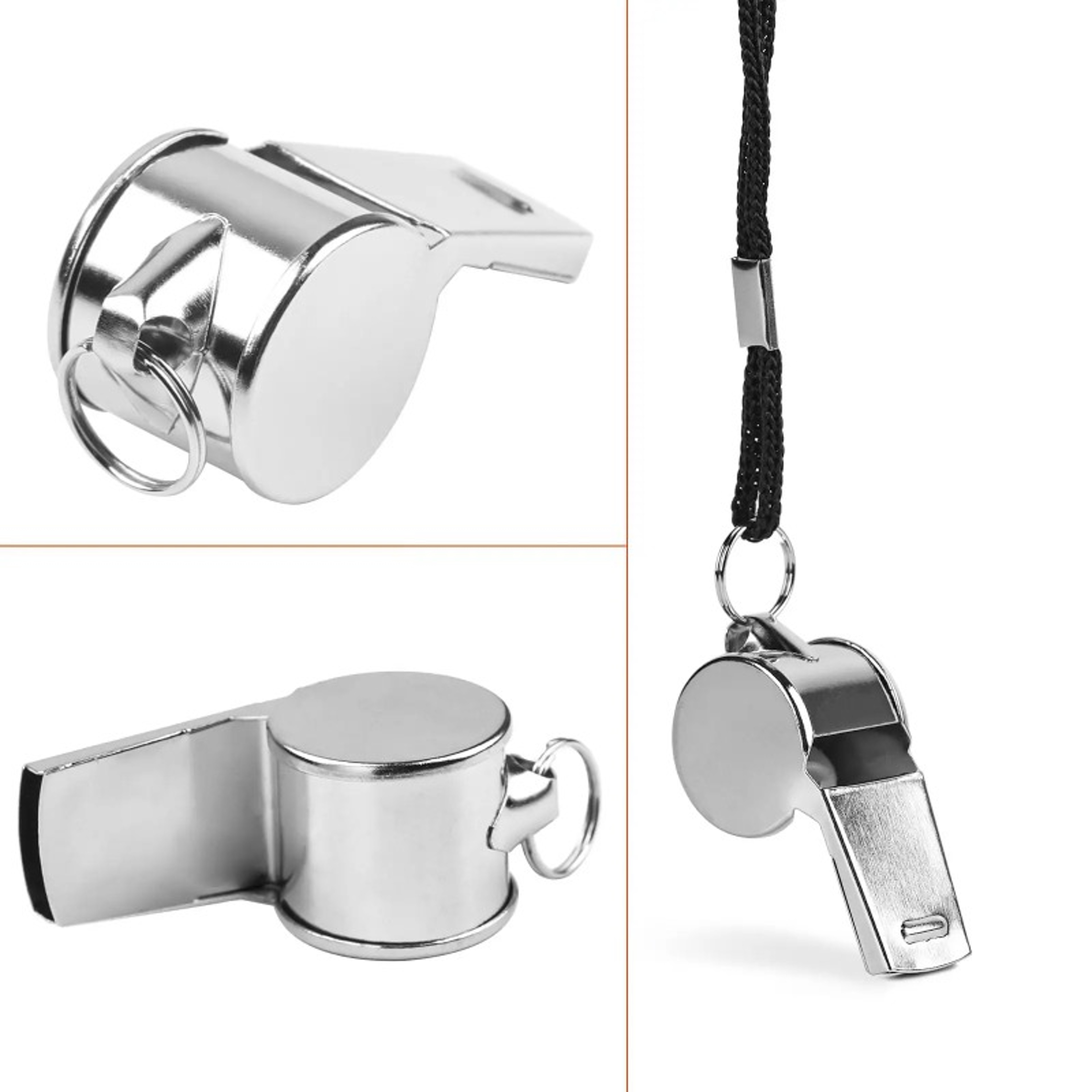 Stainless Steel Loud Referee Whistle for Sports Coaching and Training – view 5
