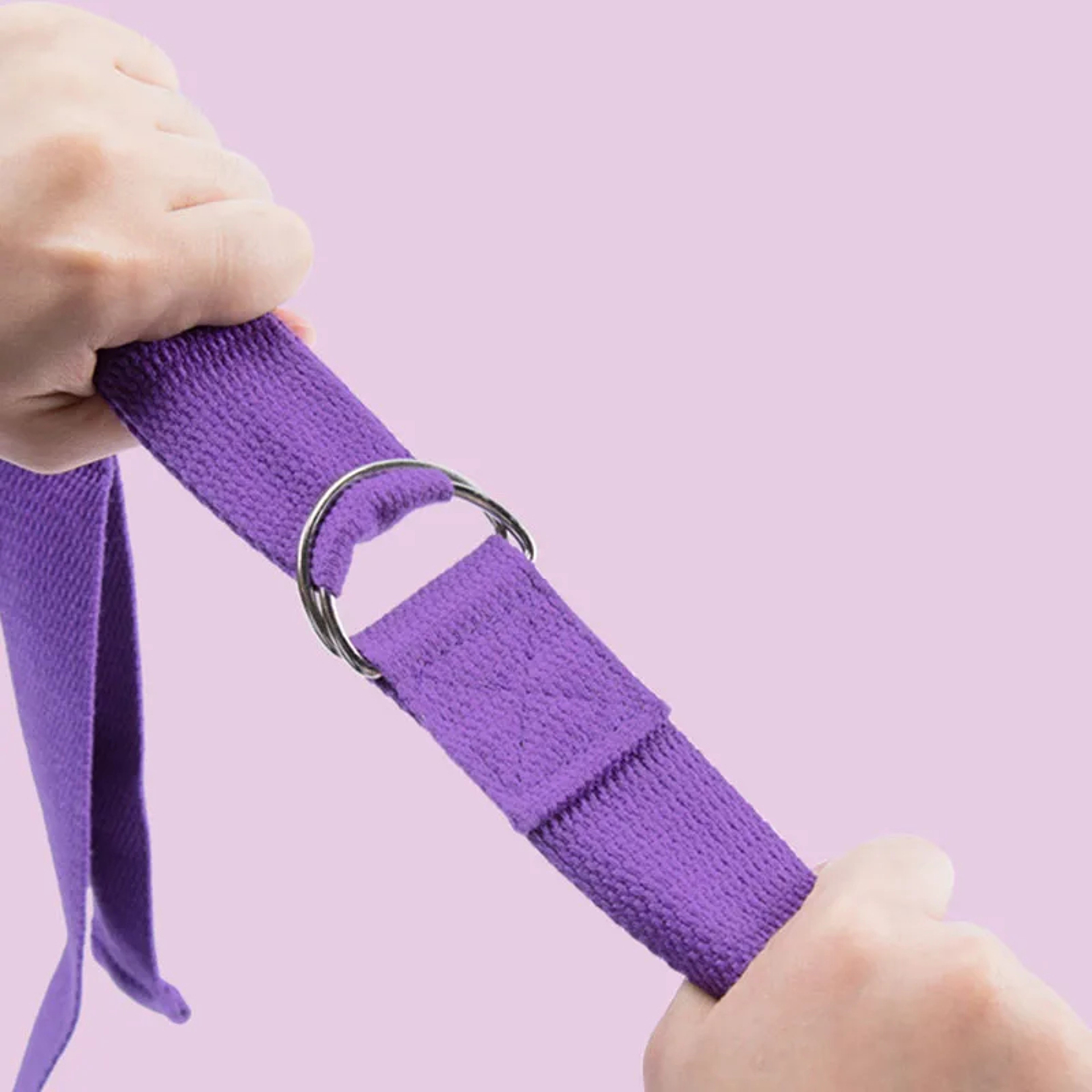 Cotton Yoga Strap With D Ring For Stretching And Flexibility 2