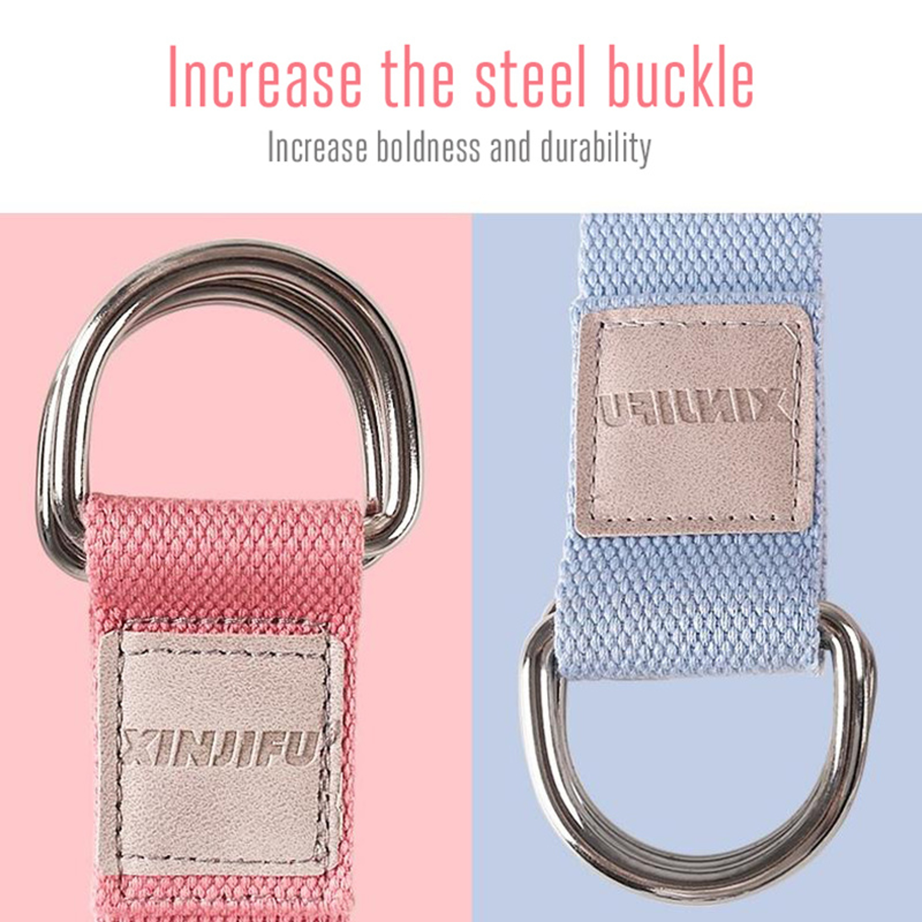 Adjustable Yoga Strap Stretching Band With D Ring Buckle For Yoga Pilates Fitness 4