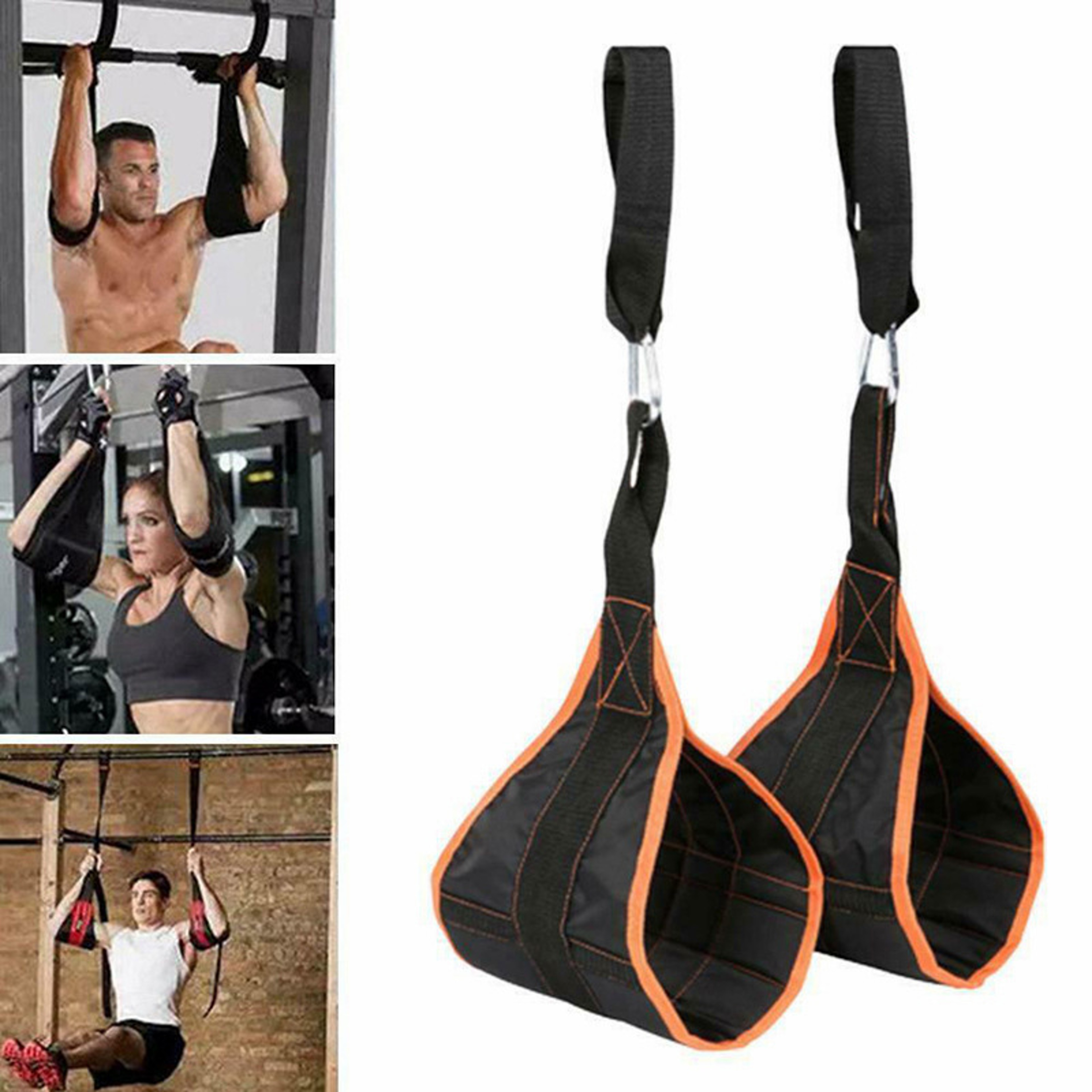 Heavy Duty AB Sling Straps Suspension Trainer For Pull Up Bar Core Workouts 0