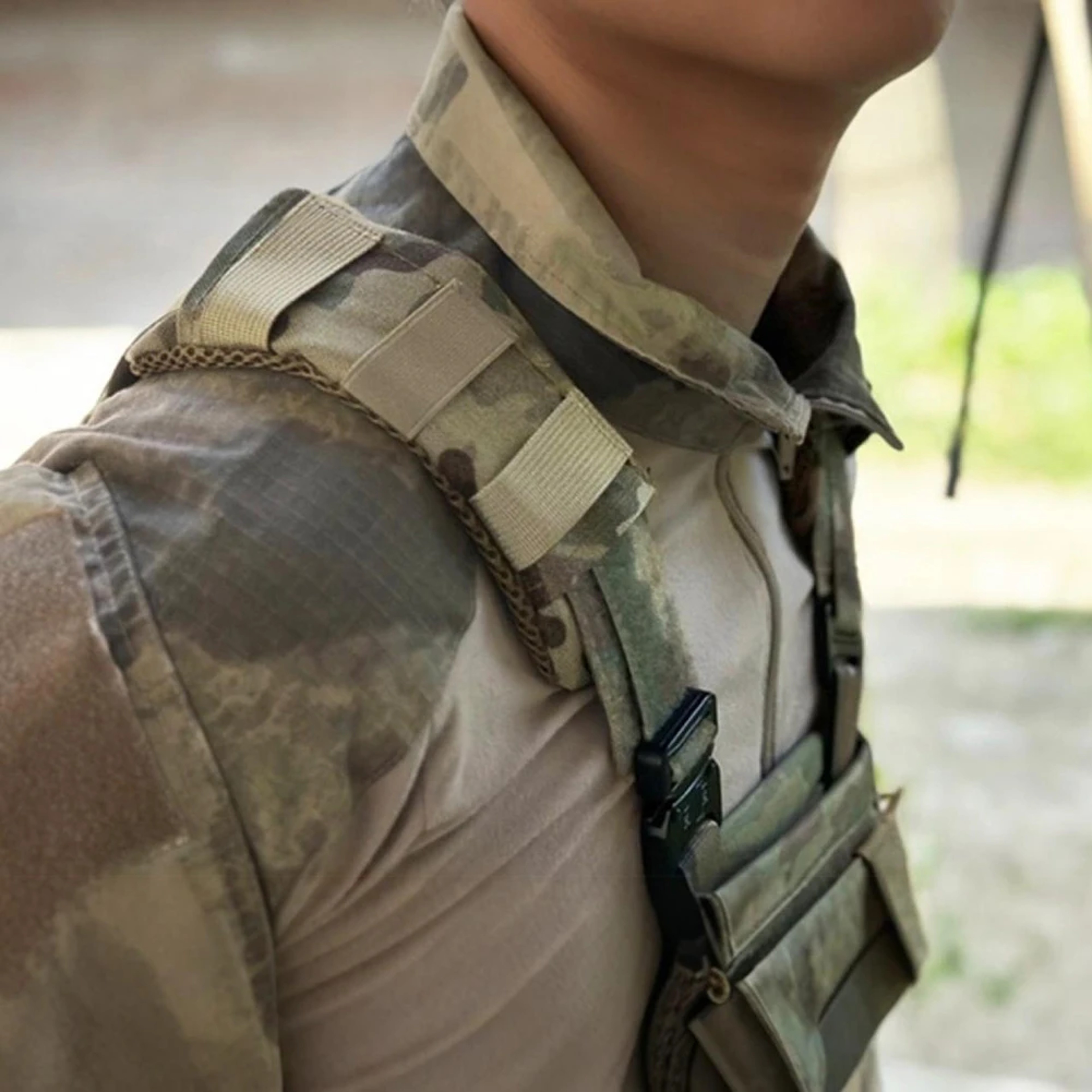 Tactical Shoulder Pad Cushion Set Breathable Non Slip Backpack Strap Support For Hiking Camping 2